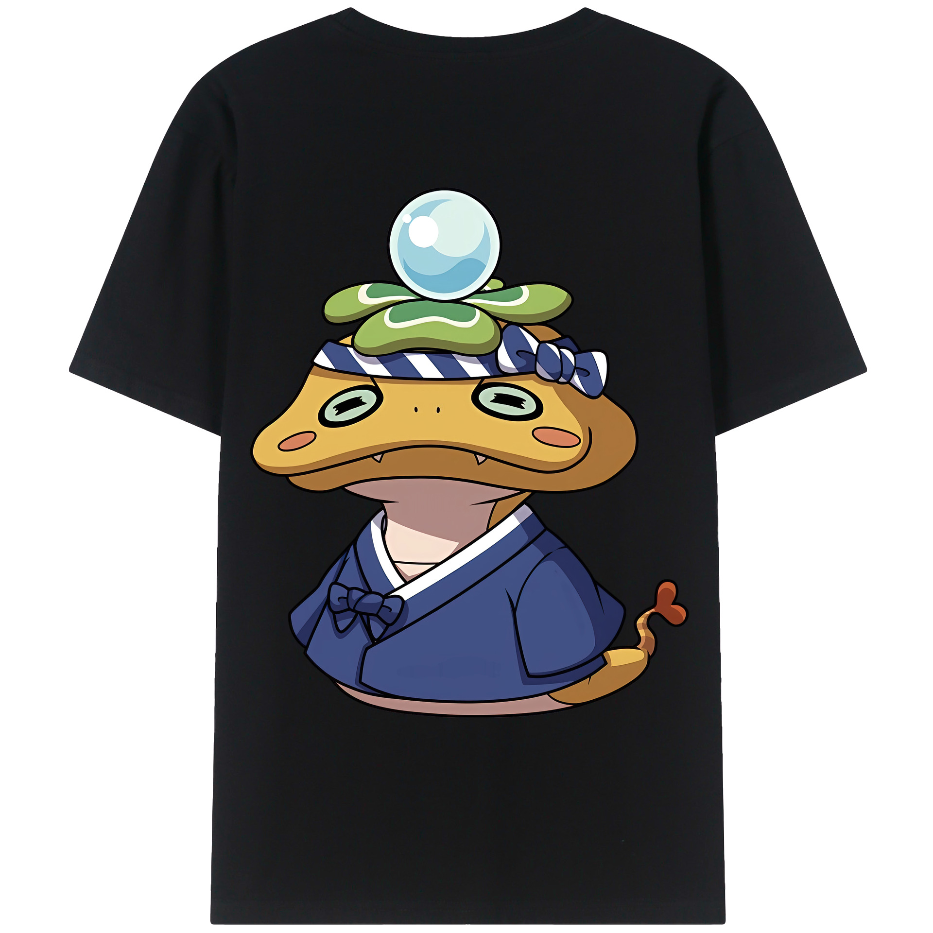（画像用） 妖怪ウォッチ Yo-kai Watch 綿100％ メンズ半袖Tシャツ（バックプリント） 通気性