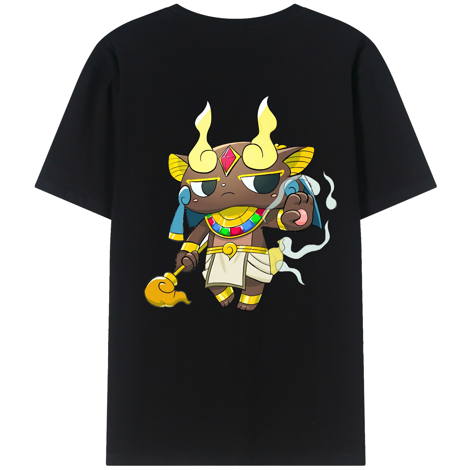 （画像用） 妖怪ウォッチ Yo-kai Watch 綿100％ メンズ半袖Tシャツ（バックプリント） 通気性
