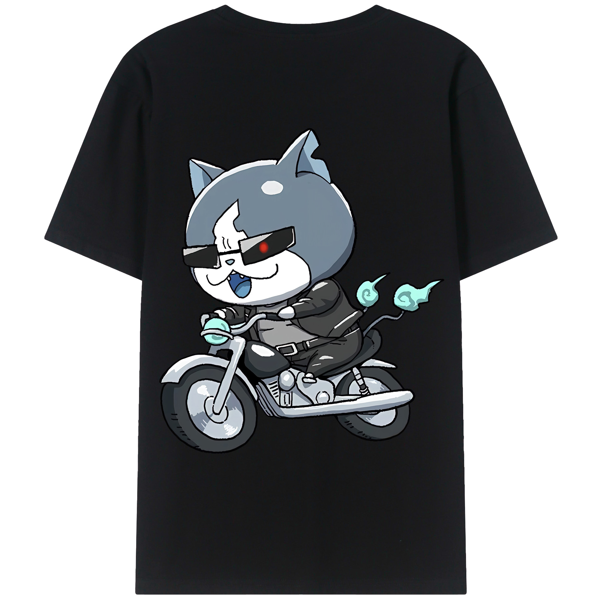 （画像用） 妖怪ウォッチ Yo-kai Watch 綿100％ メンズ半袖Tシャツ（バックプリント） 通気性