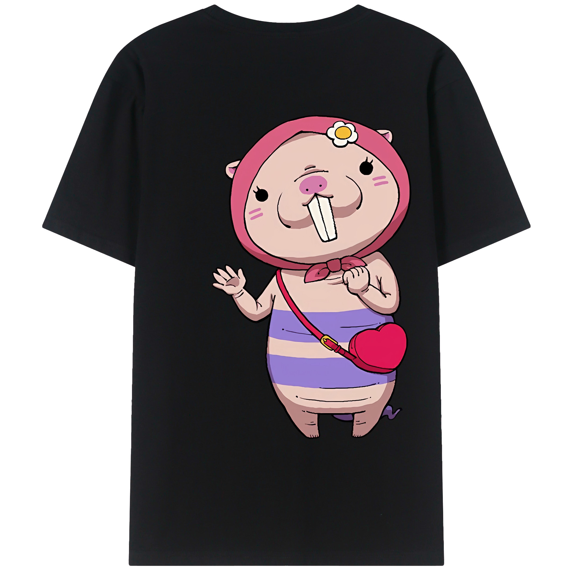 （画像用） 妖怪ウォッチ Yo-kai Watch 綿100％ メンズ半袖Tシャツ（バックプリント） 通気性