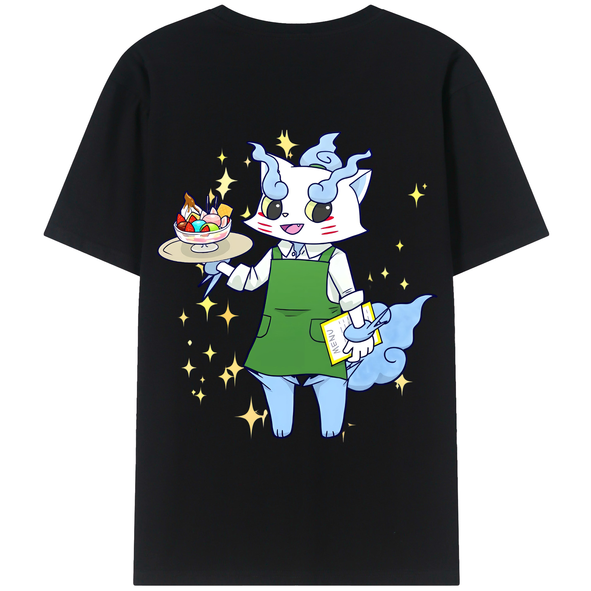 （画像用） 妖怪ウォッチ Yo-kai Watch 綿100％ メンズ半袖Tシャツ（バックプリント） 通気性