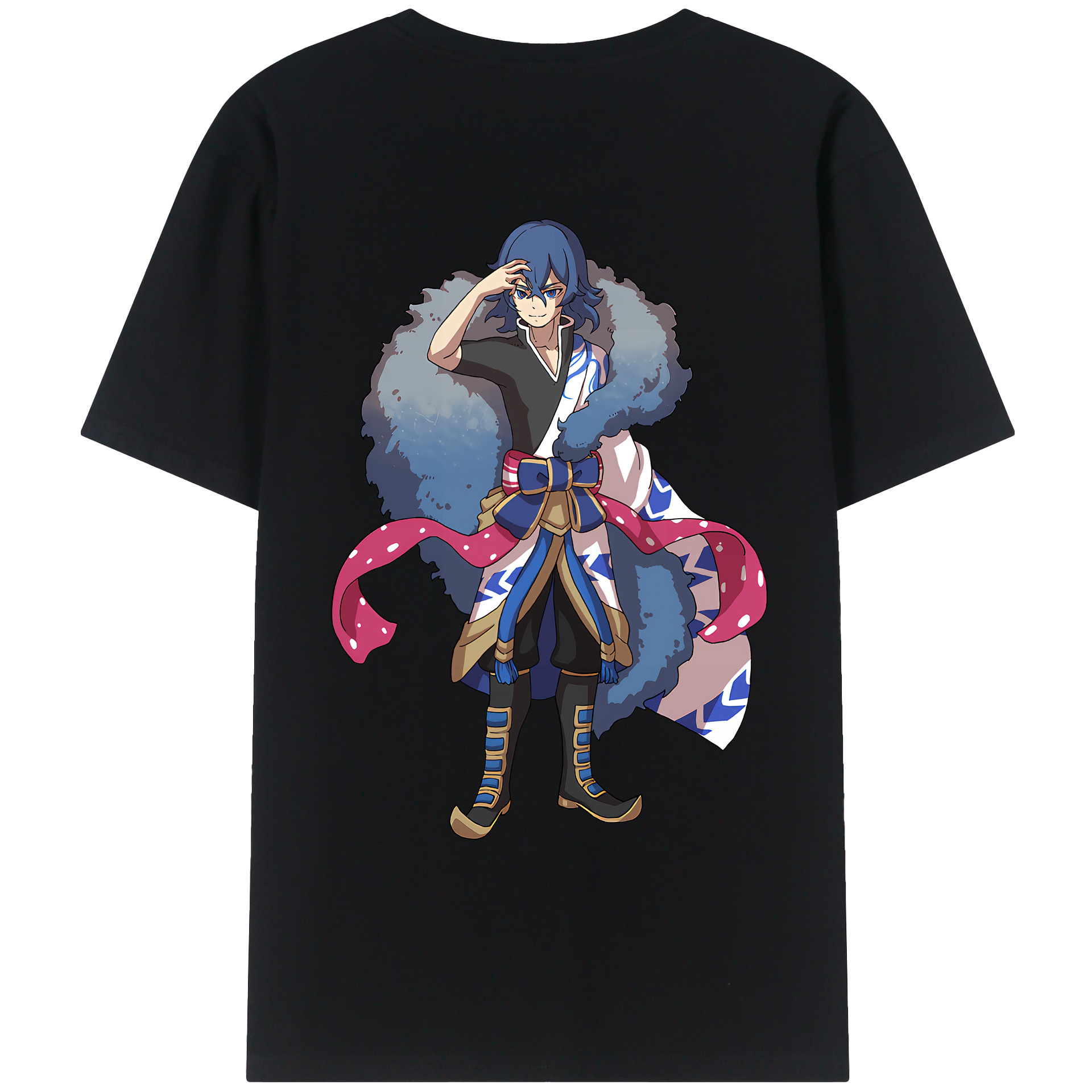 （画像用） 妖怪ウォッチ Yo-kai Watch 綿100％ メンズ半袖Tシャツ（バックプリント） 通気性
