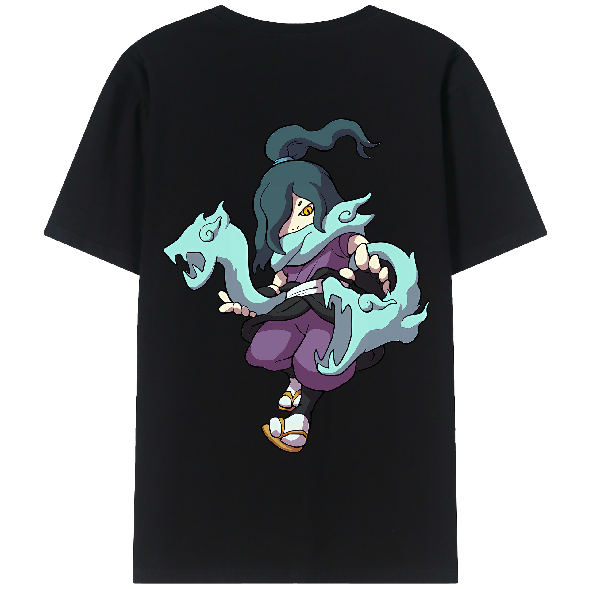 （画像用） 妖怪ウォッチ Yo-kai Watch 綿100％ メンズ半袖Tシャツ（バックプリント） 通気性