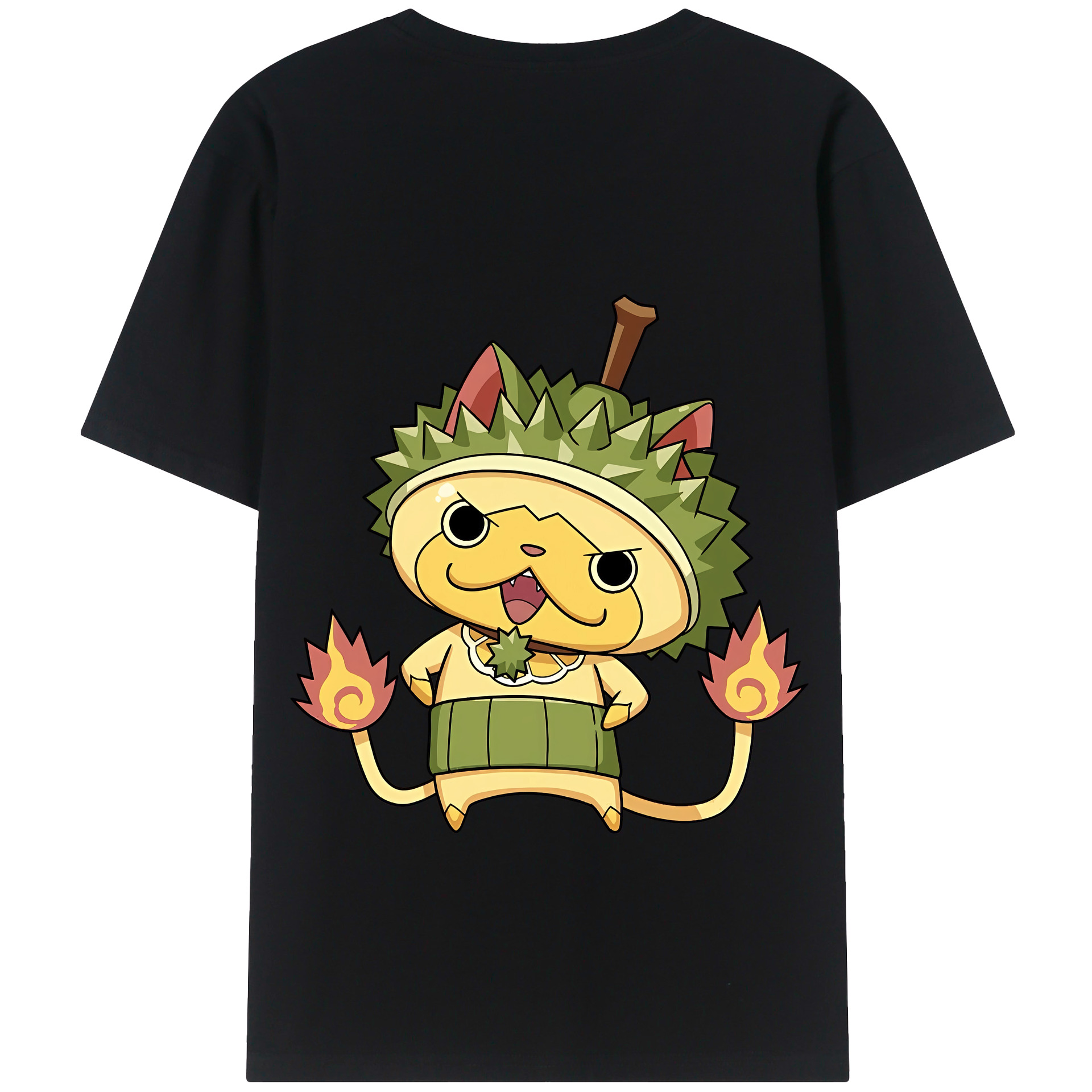 （画像用） 妖怪ウォッチ Yo-kai Watch 綿100％ メンズ半袖Tシャツ（バックプリント） 通気性
