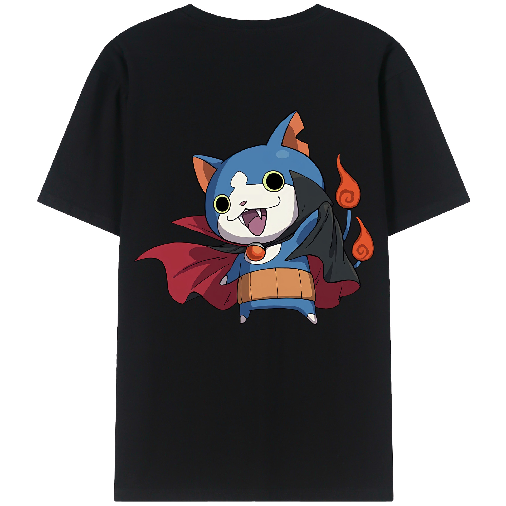 （画像用） 妖怪ウォッチ Yo-kai Watch 綿100％ メンズ半袖Tシャツ（バックプリント） 通気性