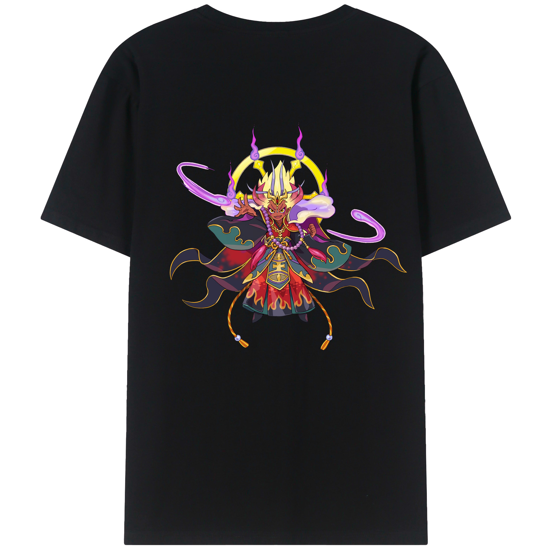 （画像用） 妖怪ウォッチ Yo-kai Watch 綿100％ メンズ半袖Tシャツ（バックプリント） 通気性