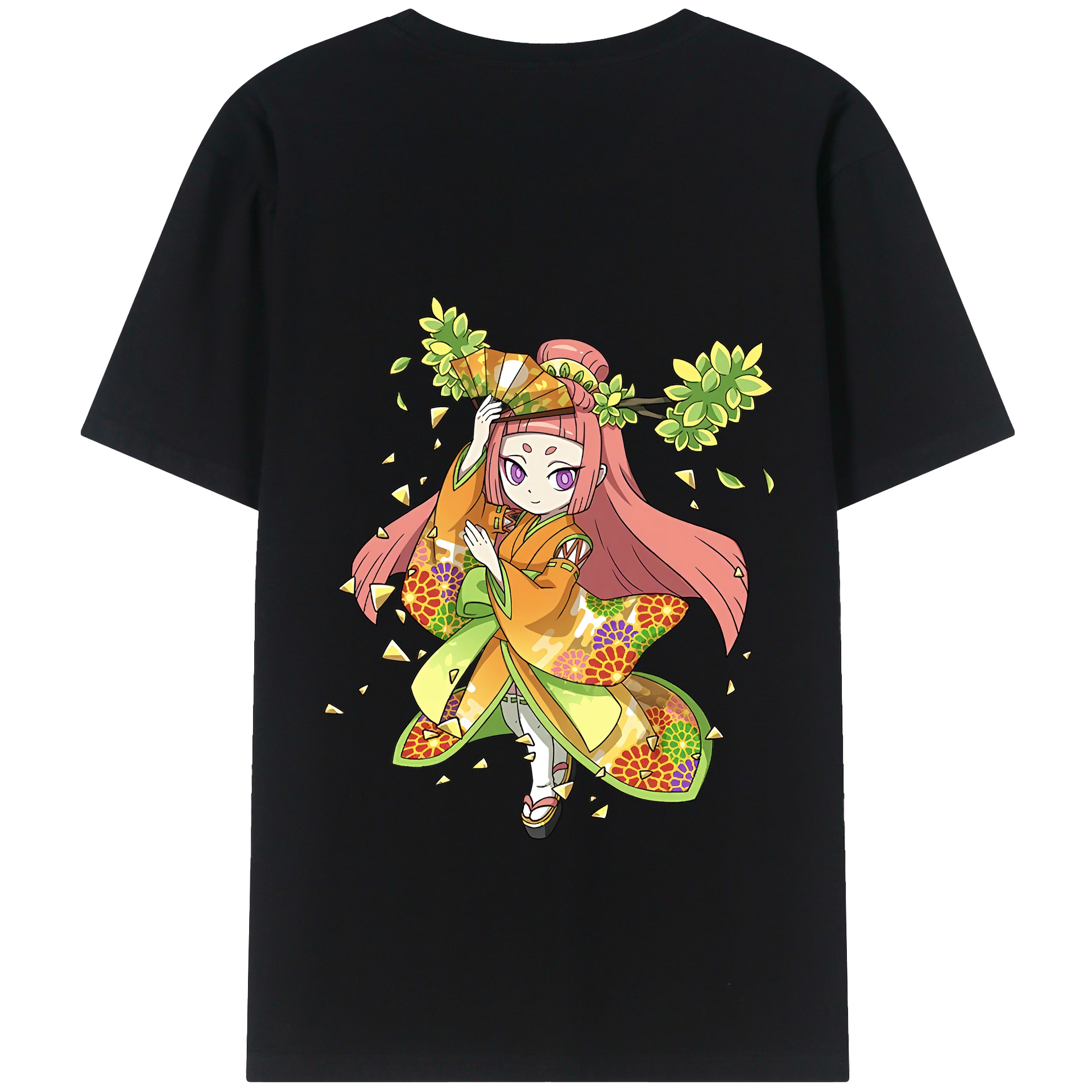（画像用） 妖怪ウォッチ Yo-kai Watch 綿100％ メンズ半袖Tシャツ（バックプリント） 通気性