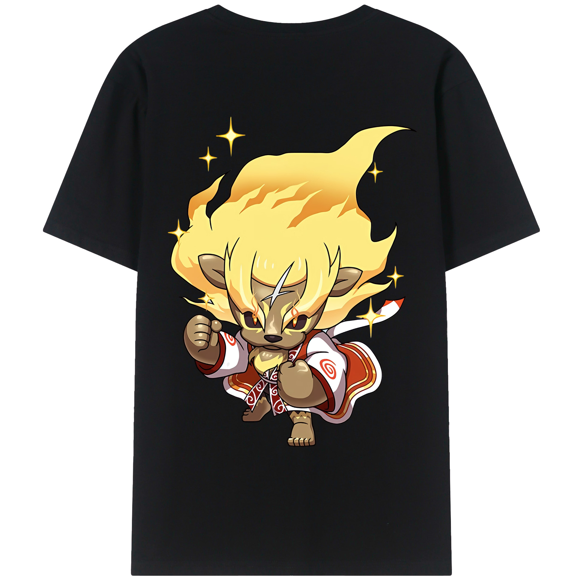 （画像用） 妖怪ウォッチ Yo-kai Watch 綿100％ メンズ半袖Tシャツ（バックプリント） 通気性