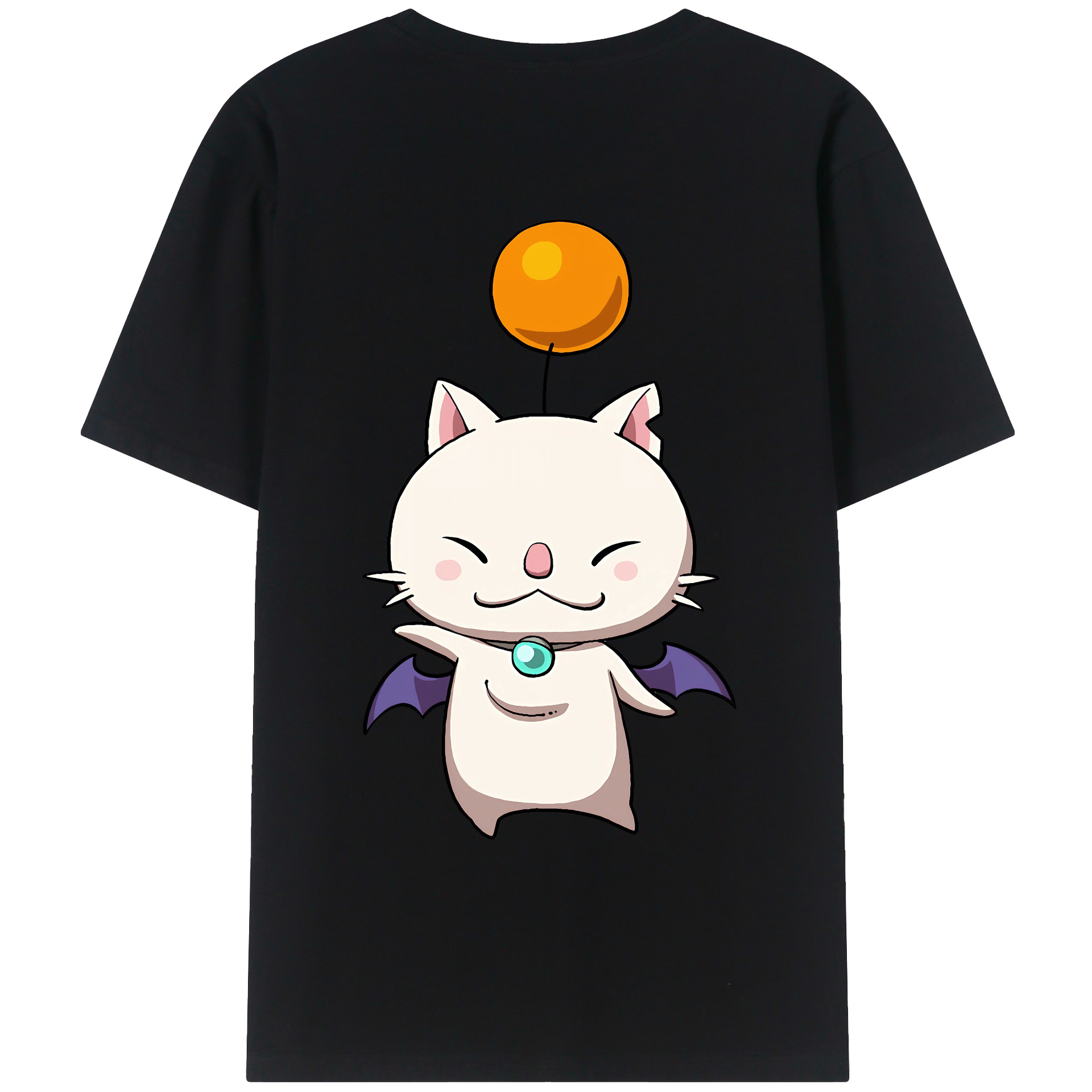 （画像用） 妖怪ウォッチ Yo-kai Watch 綿100％ メンズ半袖Tシャツ（バックプリント） 通気性
