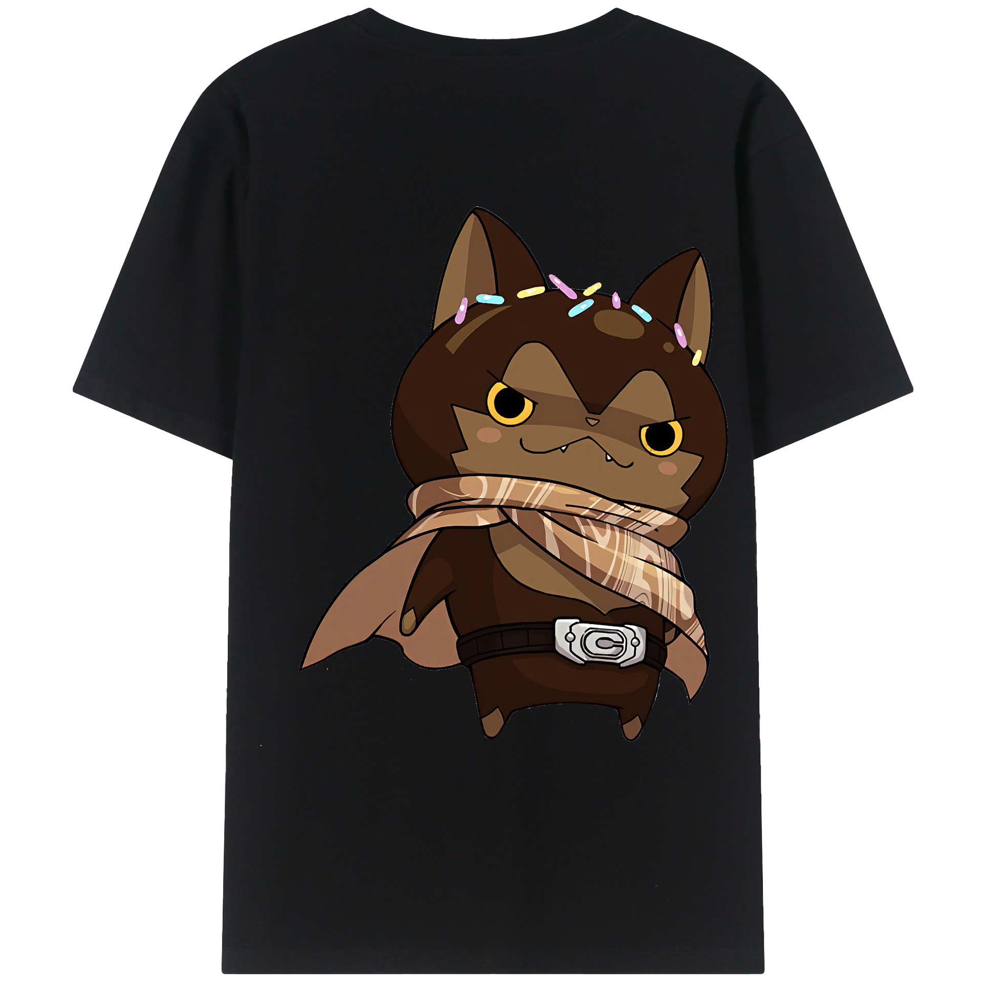 （画像用） 妖怪ウォッチ Yo-kai Watch 綿100％ メンズ半袖Tシャツ（バックプリント） 通気性