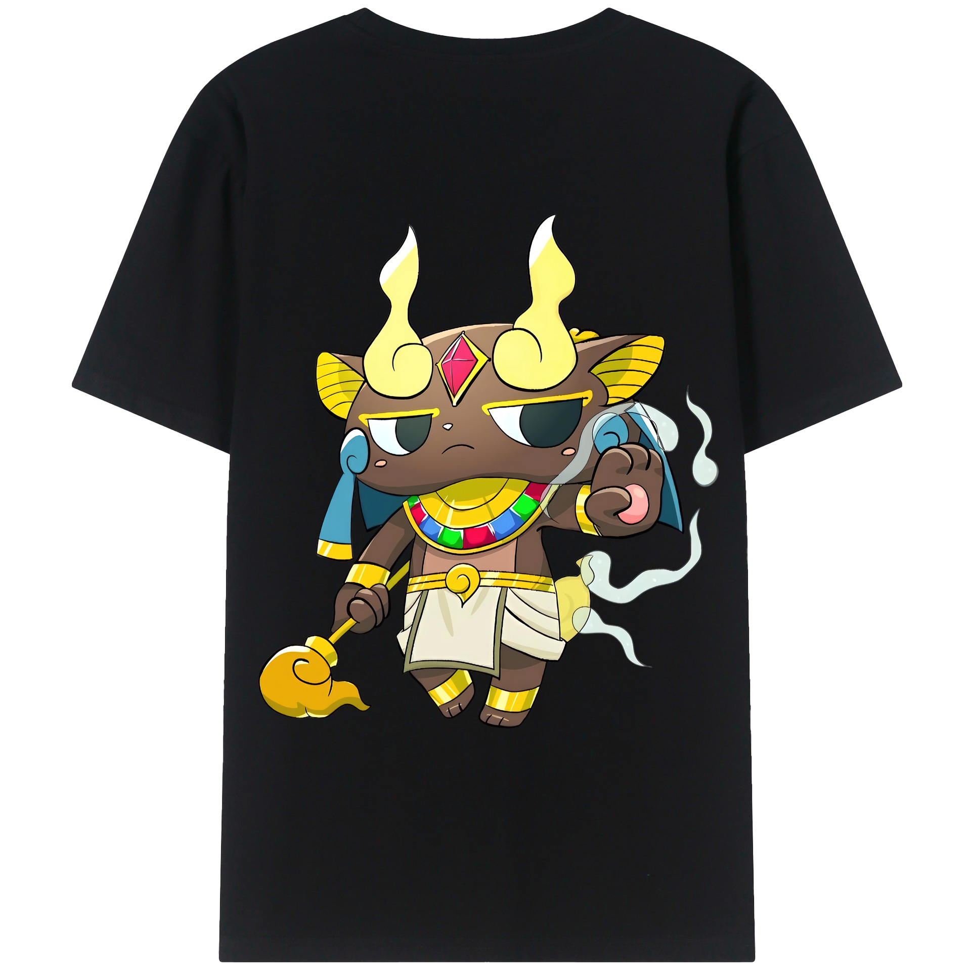 （画像用） 妖怪ウォッチ Yo-kai Watch 綿100％ メンズ半袖Tシャツ（バックプリント） 通気性