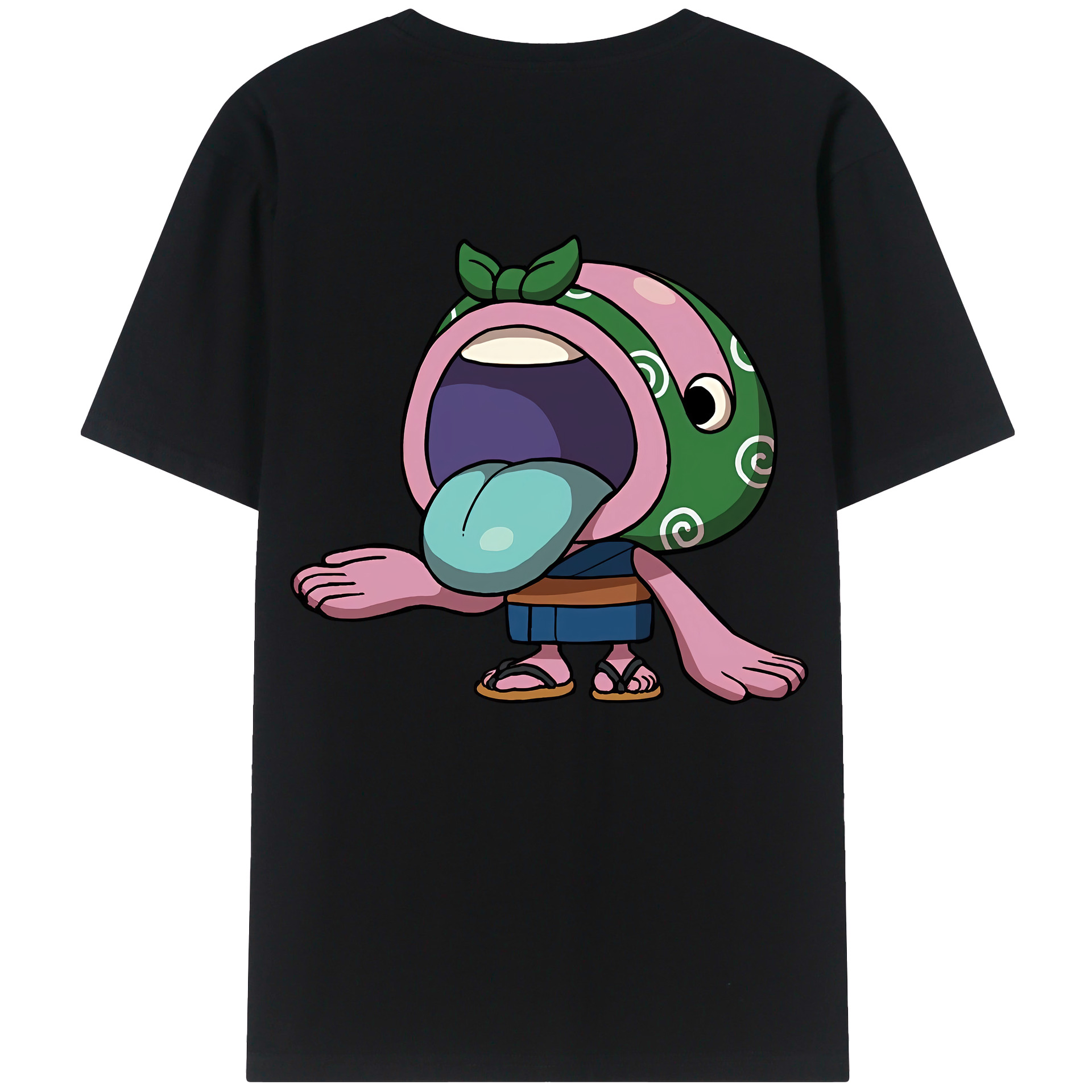 （画像用） 妖怪ウォッチ Yo-kai Watch 綿100％ メンズ半袖Tシャツ（バックプリント） 通気性
