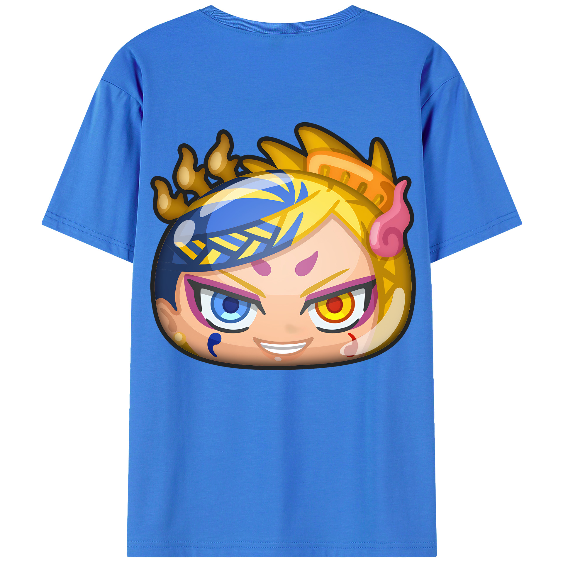 （画像用） 妖怪ウォッチ Yo-kai Watch 綿100％ メンズ半袖Tシャツ（バックプリント） 通気性