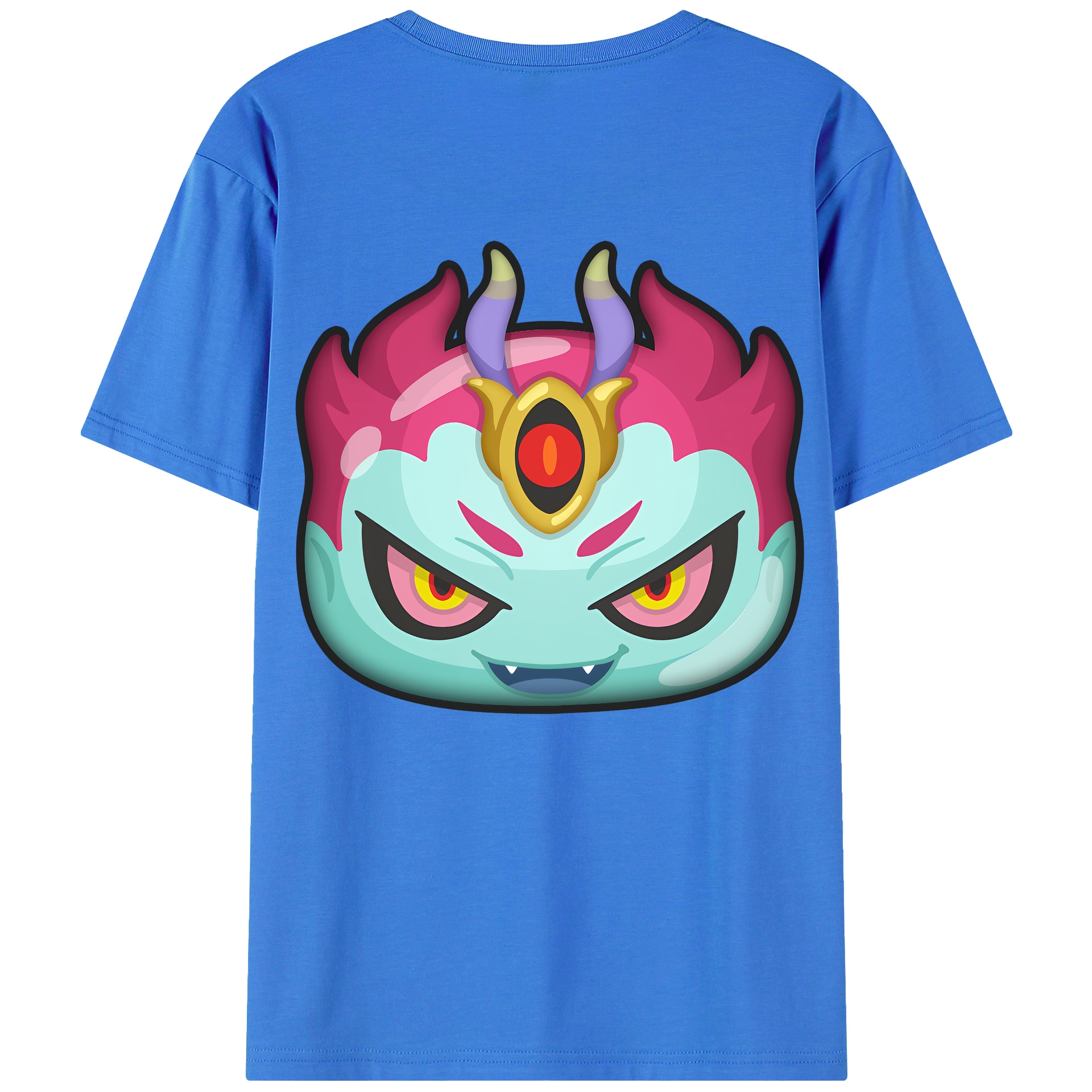 （画像用） 妖怪ウォッチ Yo-kai Watch 綿100％ メンズ半袖Tシャツ（バックプリント） 通気性