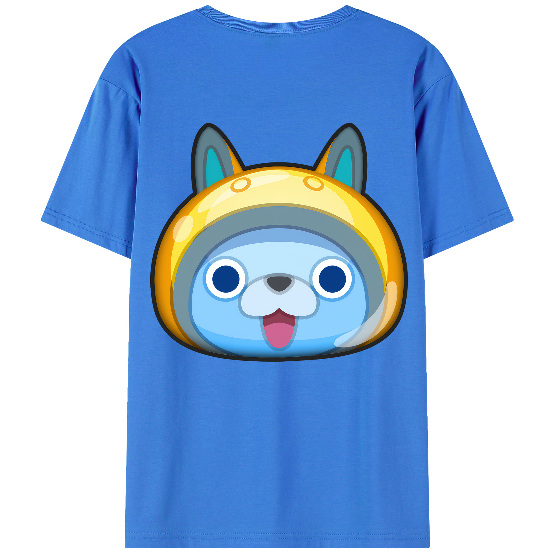 （画像用） 妖怪ウォッチ Yo-kai Watch 綿100％ メンズ半袖Tシャツ（バックプリント） 通気性
