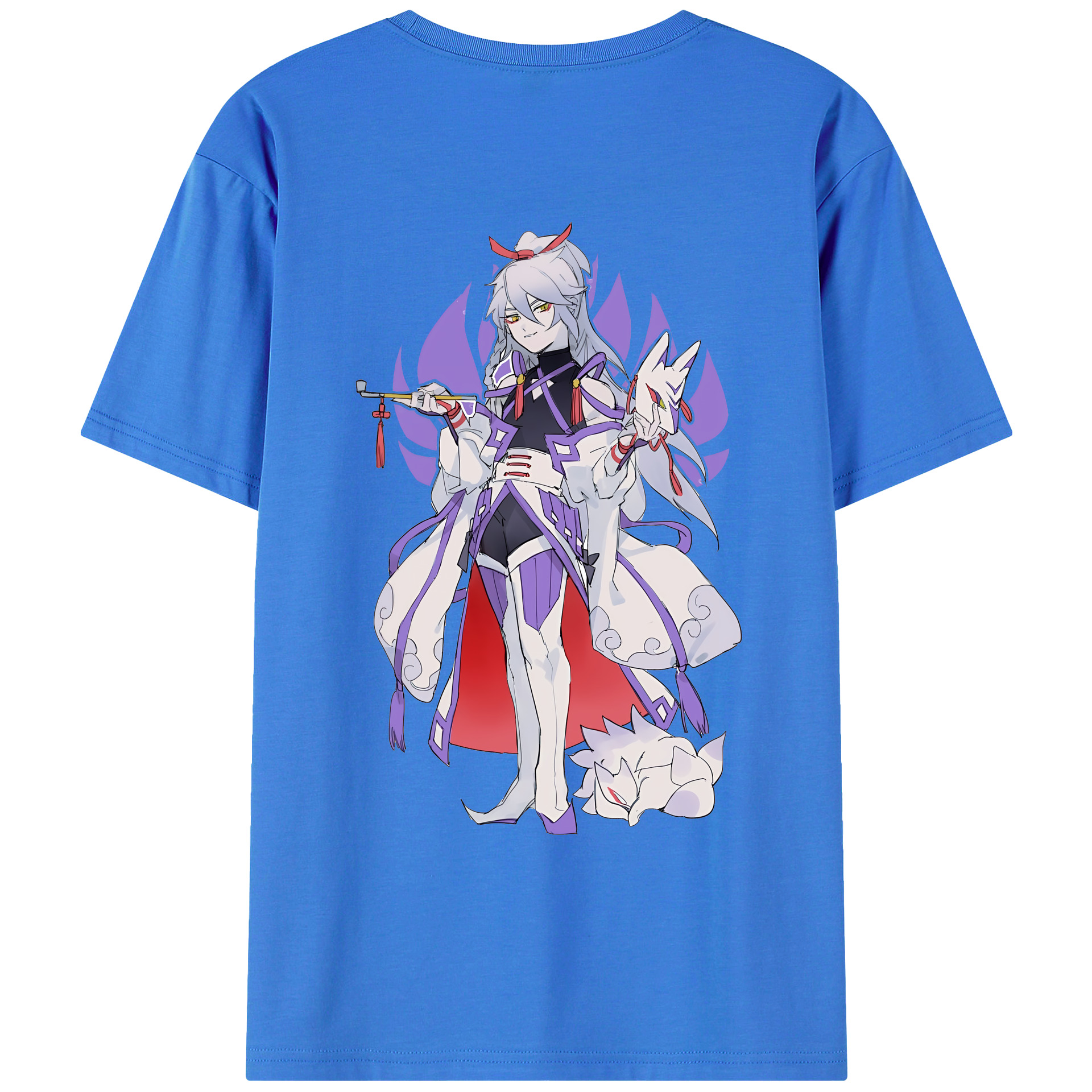 （画像用） 妖怪ウォッチ Yo-kai Watch 綿100％ メンズ半袖Tシャツ（バックプリント） 通気性