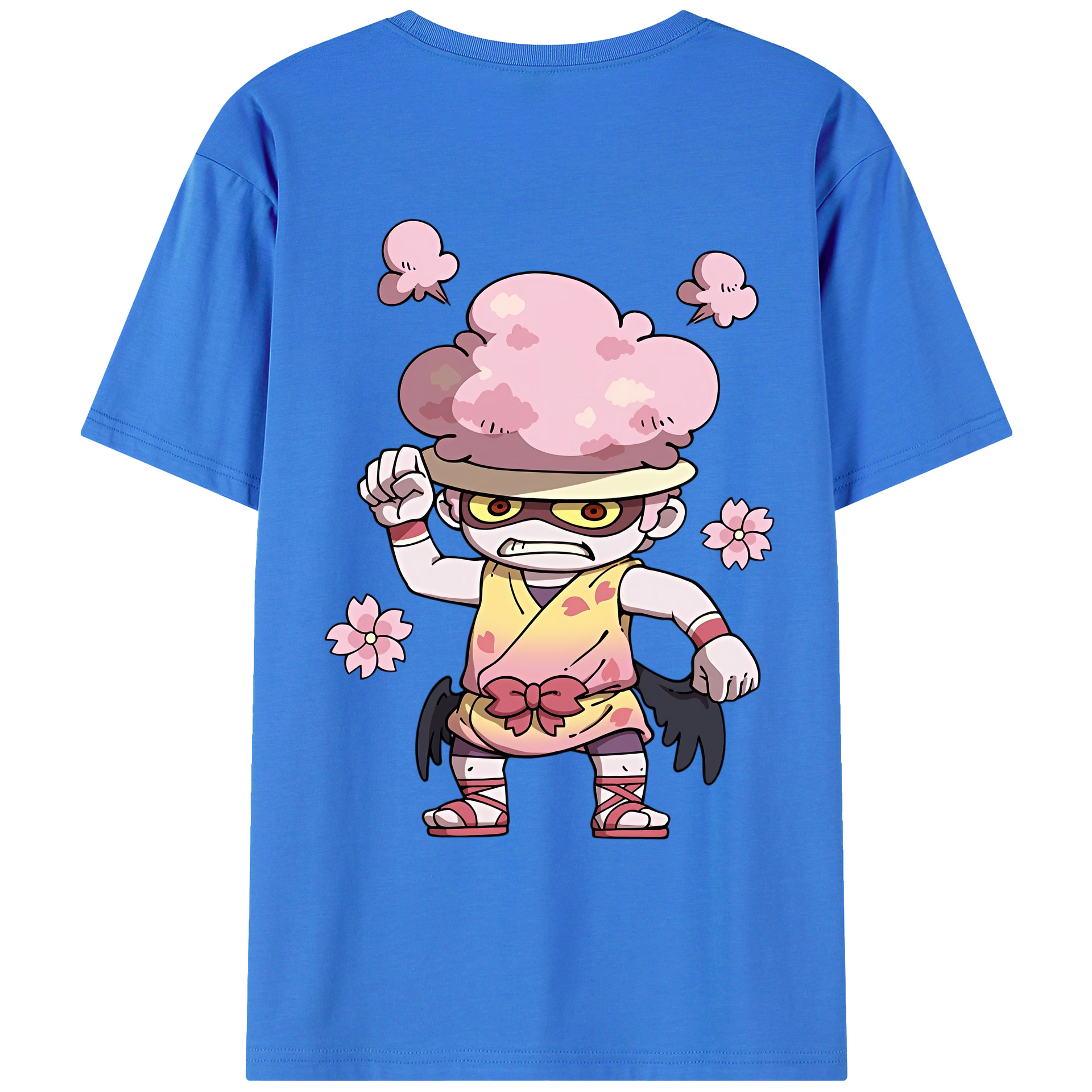 （画像用） 妖怪ウォッチ Yo-kai Watch 綿100％ メンズ半袖Tシャツ（バックプリント） 通気性