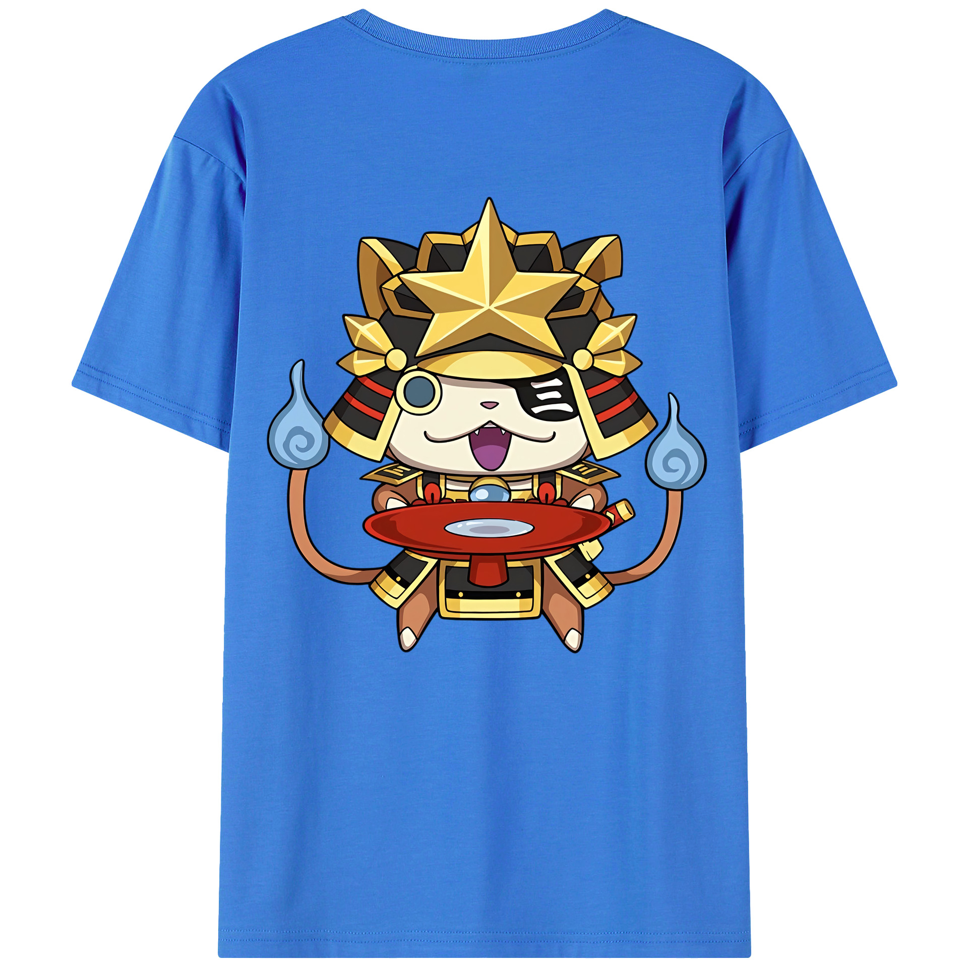 （画像用） 妖怪ウォッチ Yo-kai Watch 綿100％ メンズ半袖Tシャツ（バックプリント） 通気性