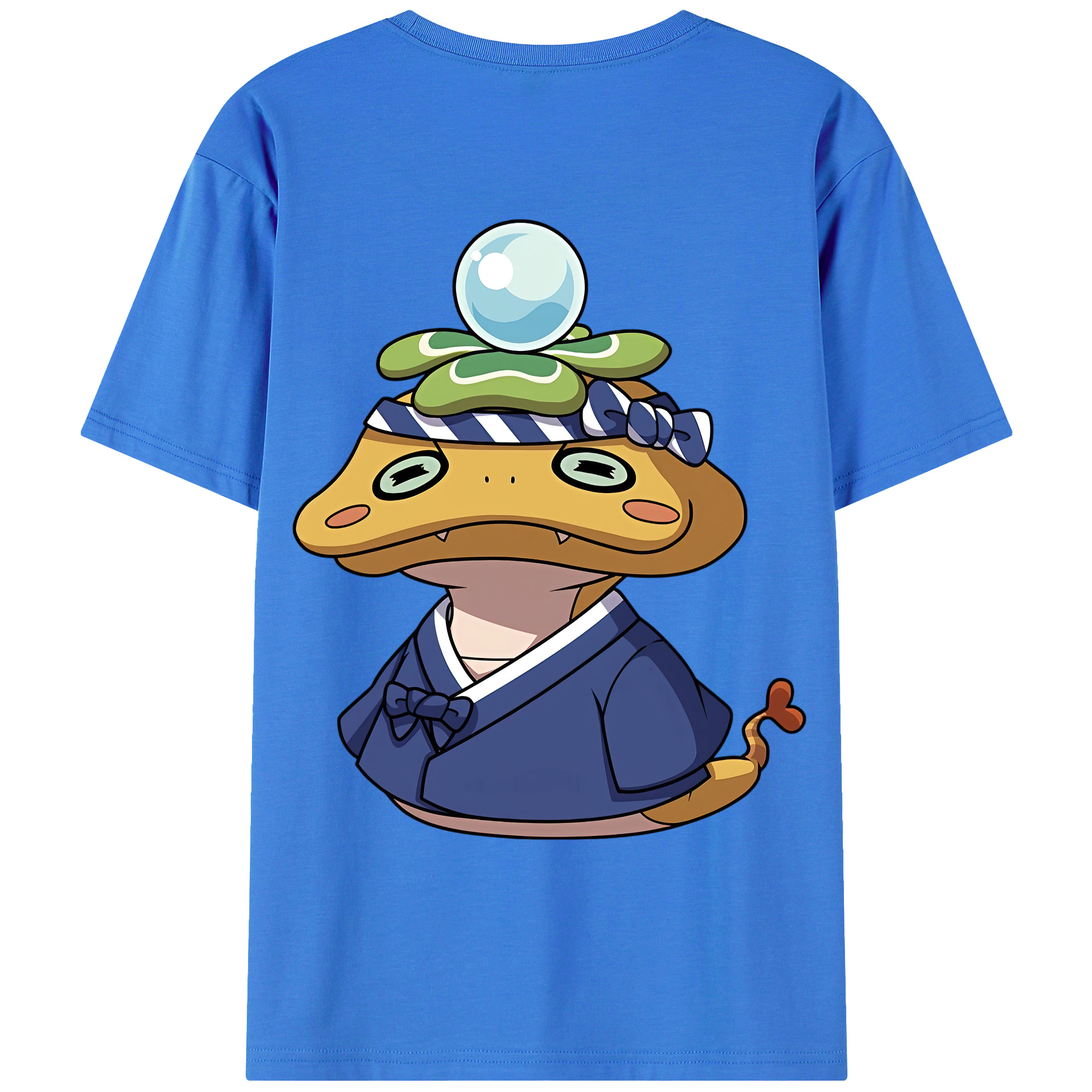 （画像用） 妖怪ウォッチ Yo-kai Watch 綿100％ メンズ半袖Tシャツ（バックプリント） 通気性