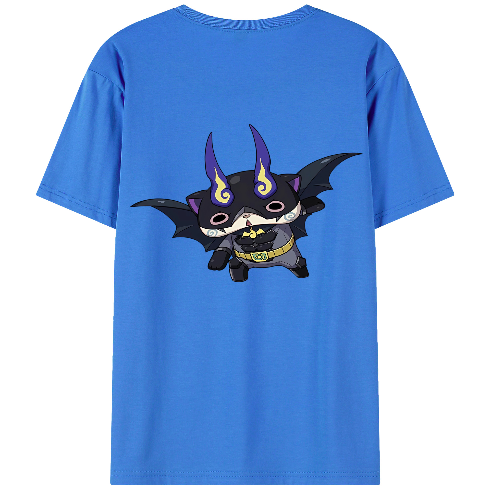 （画像用） 妖怪ウォッチ Yo-kai Watch 綿100％ メンズ半袖Tシャツ（バックプリント） 通気性
