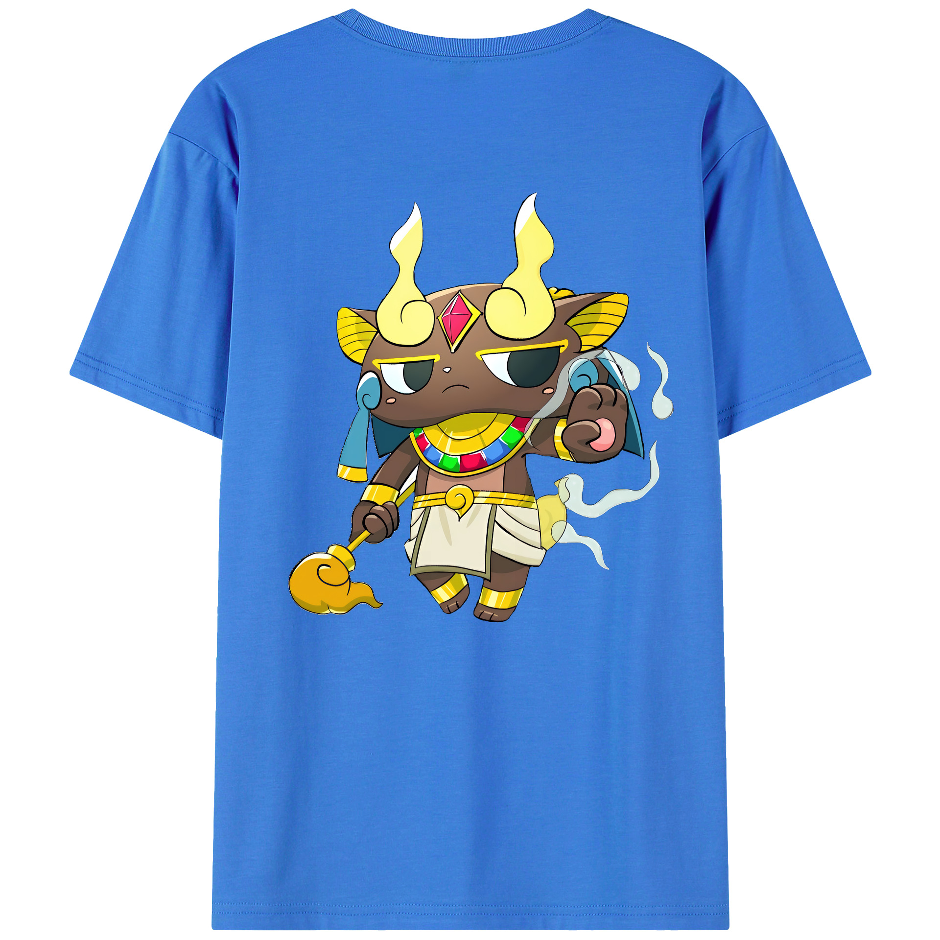 （画像用） 妖怪ウォッチ Yo-kai Watch 綿100％ メンズ半袖Tシャツ（バックプリント） 通気性