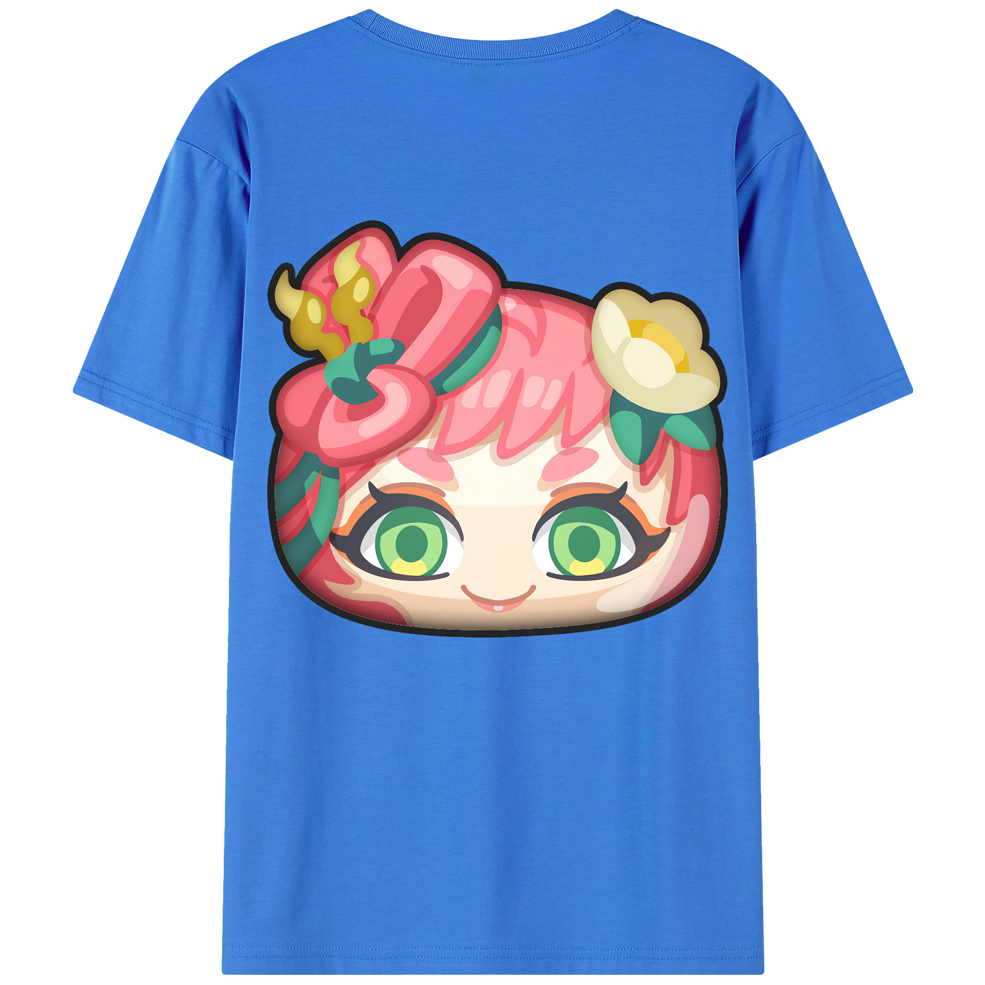 （画像用） 妖怪ウォッチ Yo-kai Watch 綿100％ メンズ半袖Tシャツ（バックプリント） 通気性