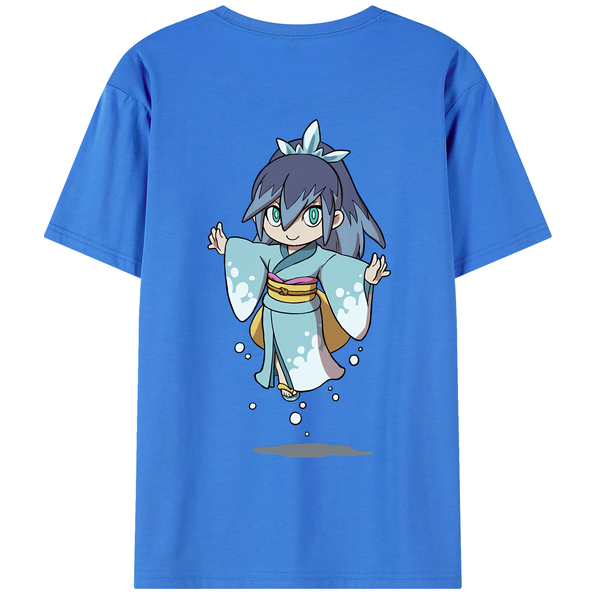 （画像用） 妖怪ウォッチ Yo-kai Watch 綿100％ メンズ半袖Tシャツ（バックプリント） 通気性