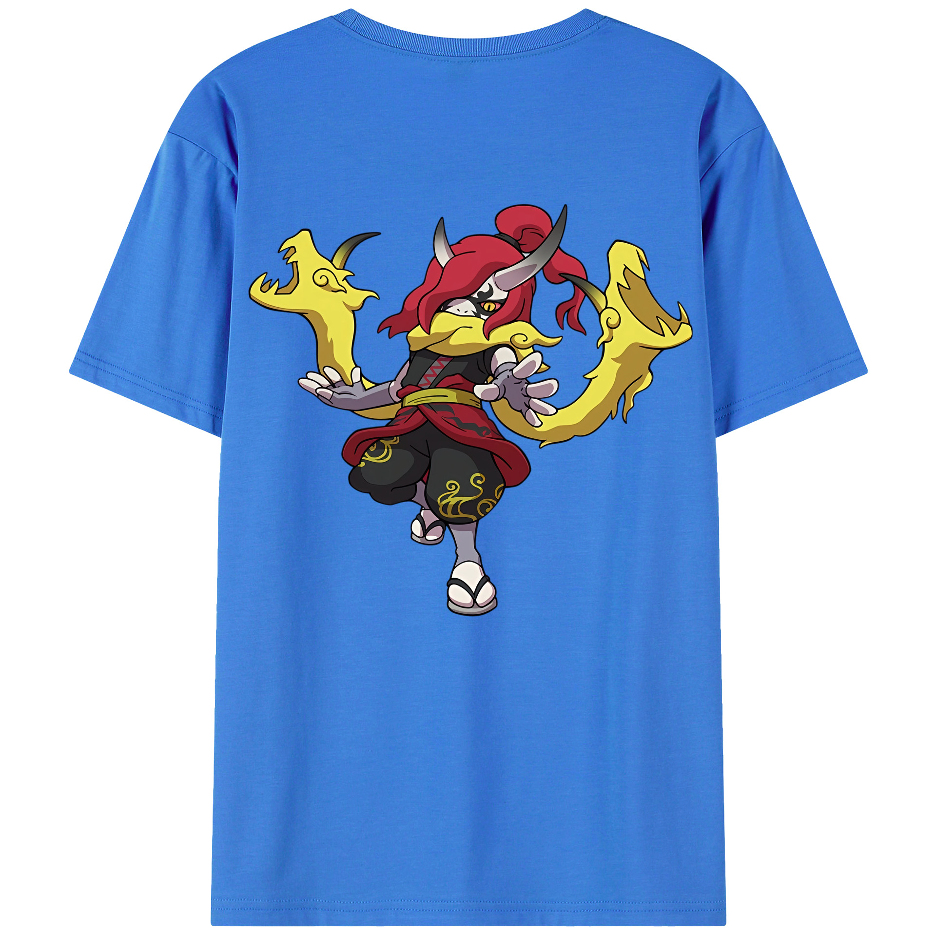 （画像用） 妖怪ウォッチ Yo-kai Watch 綿100％ メンズ半袖Tシャツ（バックプリント） 通気性