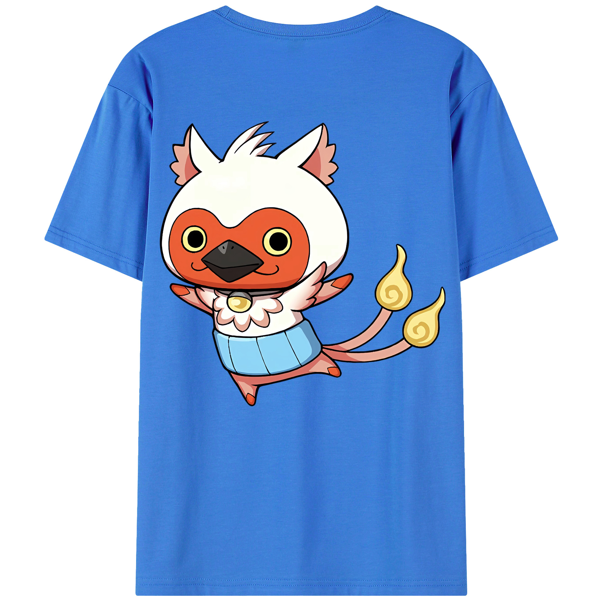 （画像用） 妖怪ウォッチ Yo-kai Watch 綿100％ メンズ半袖Tシャツ（バックプリント） 通気性
