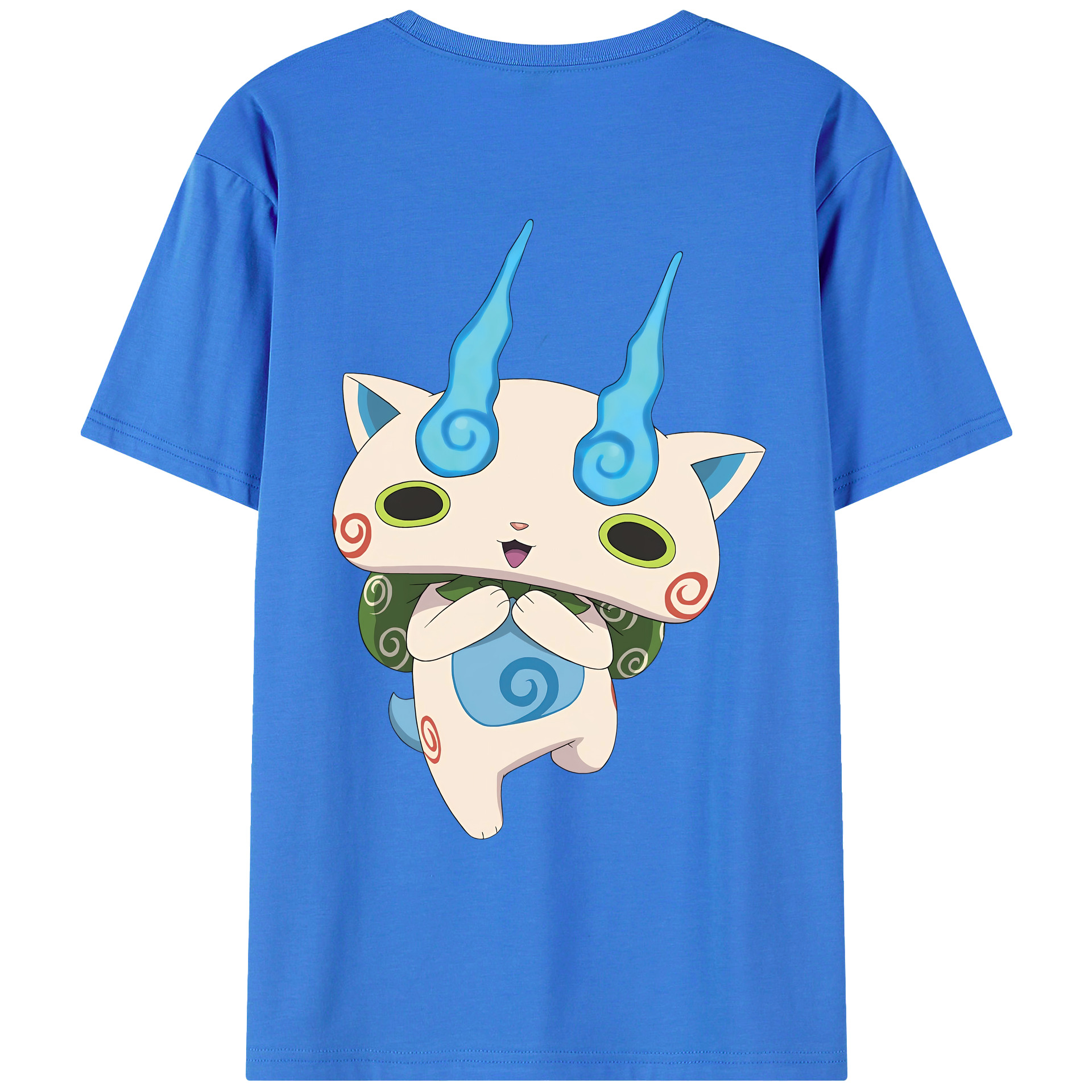 （画像用） 妖怪ウォッチ Yo-kai Watch 綿100％ メンズ半袖Tシャツ（バックプリント） 通気性