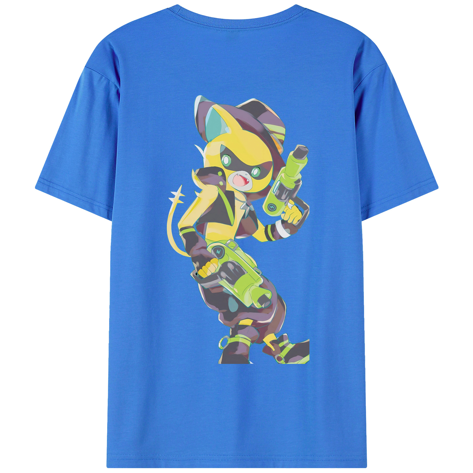 （画像用） 妖怪ウォッチ Yo-kai Watch 綿100％ メンズ半袖Tシャツ（バックプリント） 通気性