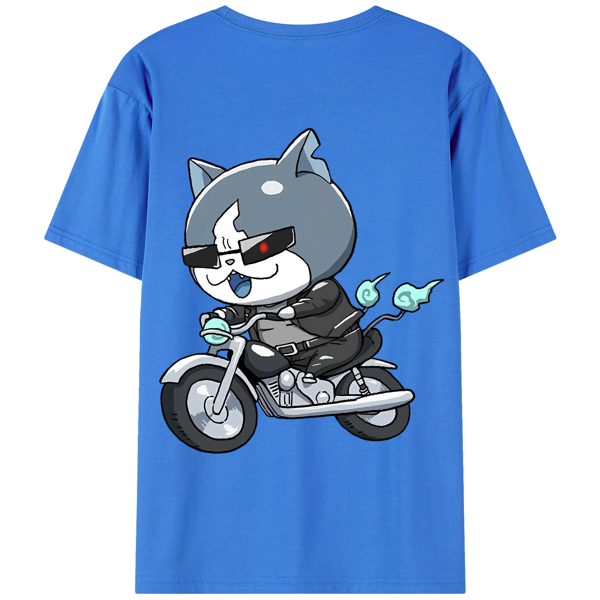 （画像用） 妖怪ウォッチ Yo-kai Watch 綿100％ メンズ半袖Tシャツ（バックプリント） 通気性