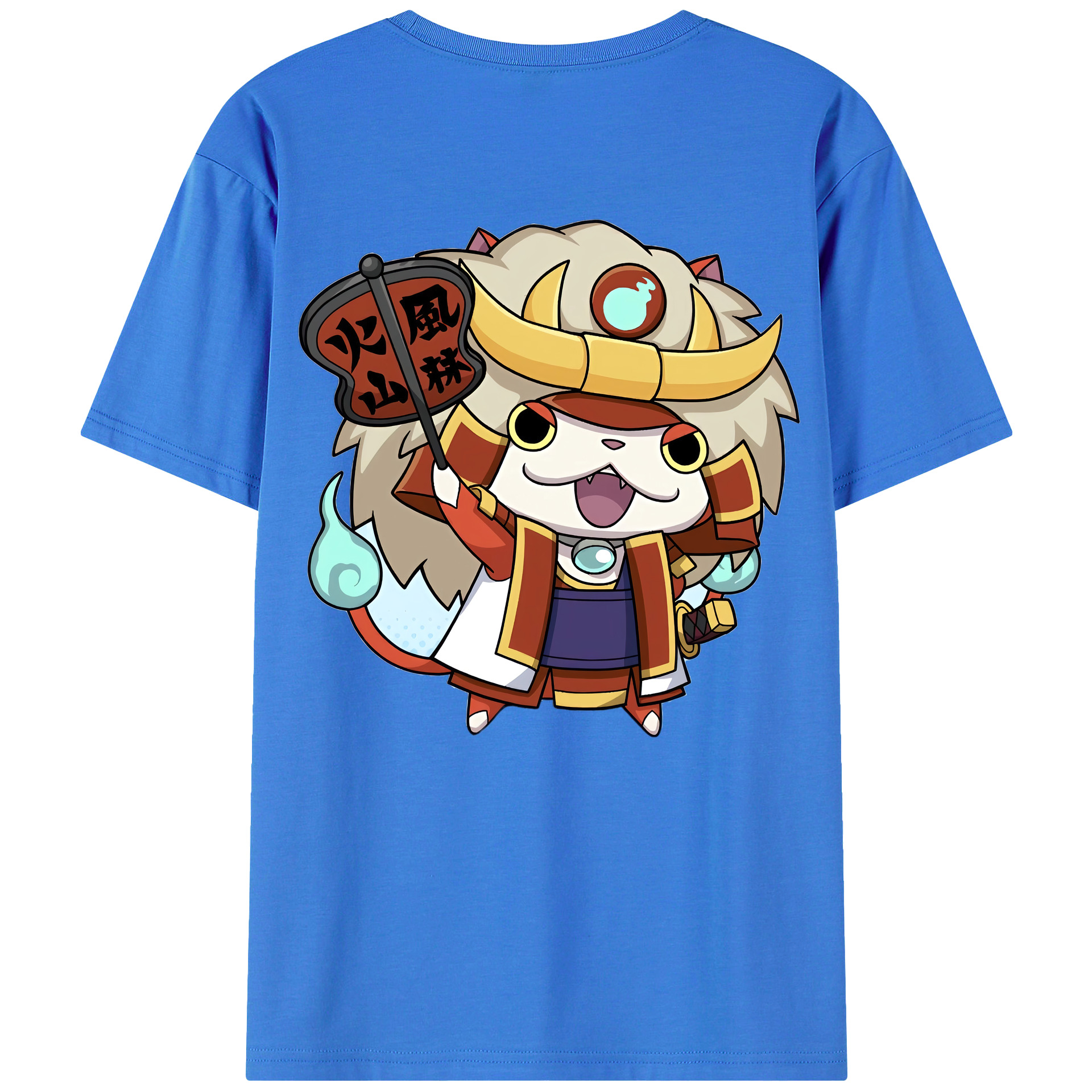 （画像用） 妖怪ウォッチ Yo-kai Watch 綿100％ メンズ半袖Tシャツ（バックプリント） 通気性