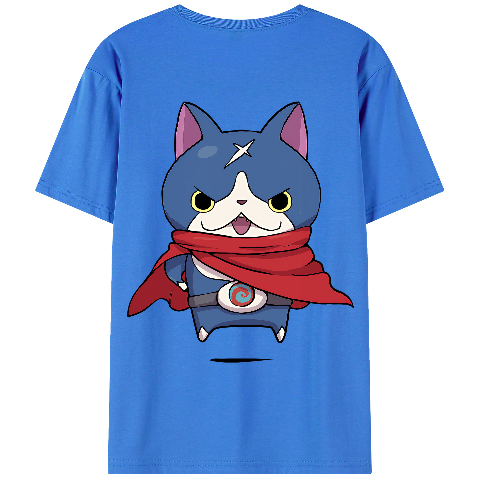 （画像用） 妖怪ウォッチ Yo-kai Watch 綿100％ メンズ半袖Tシャツ（バックプリント） 通気性