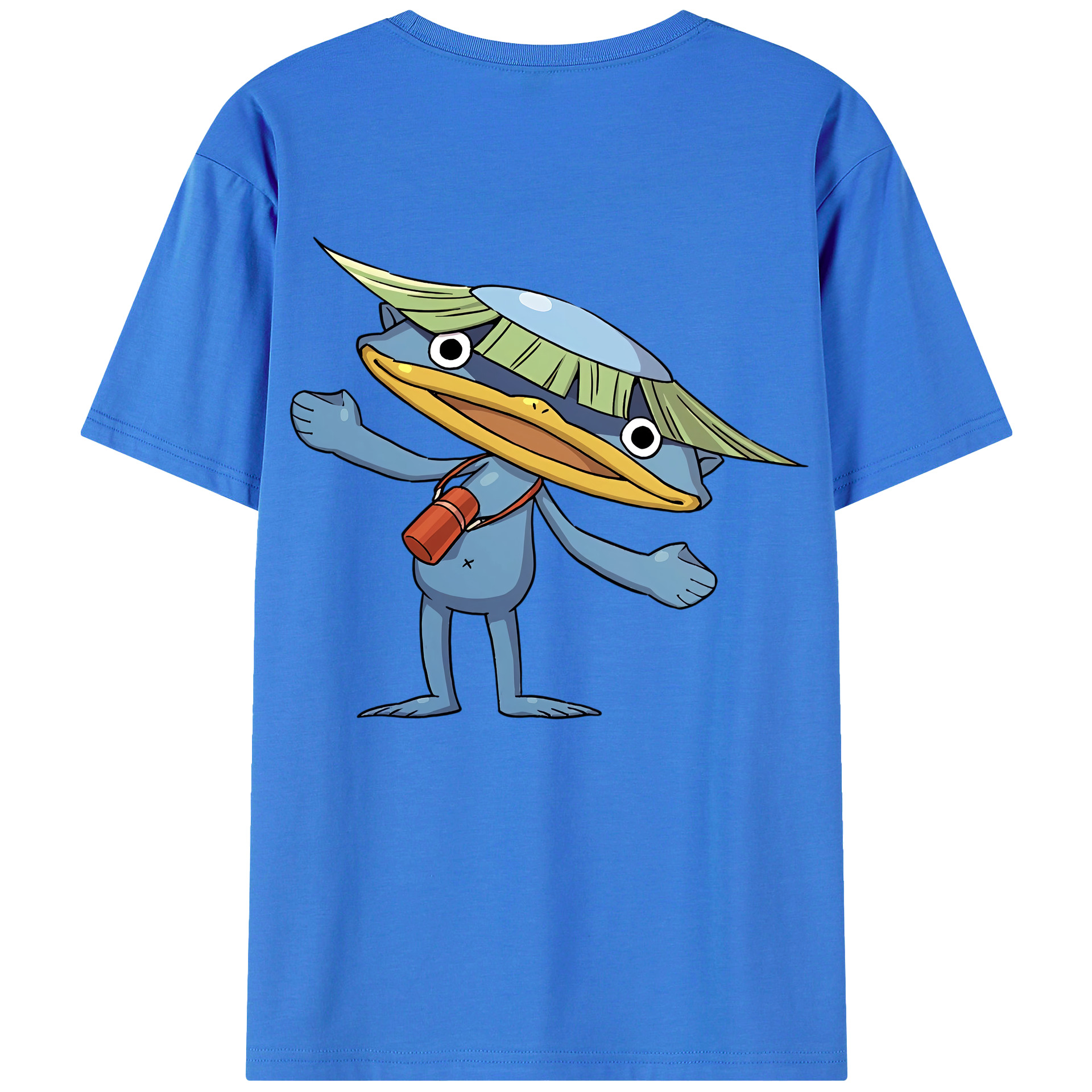 （画像用） 妖怪ウォッチ Yo-kai Watch 綿100％ メンズ半袖Tシャツ（バックプリント） 通気性