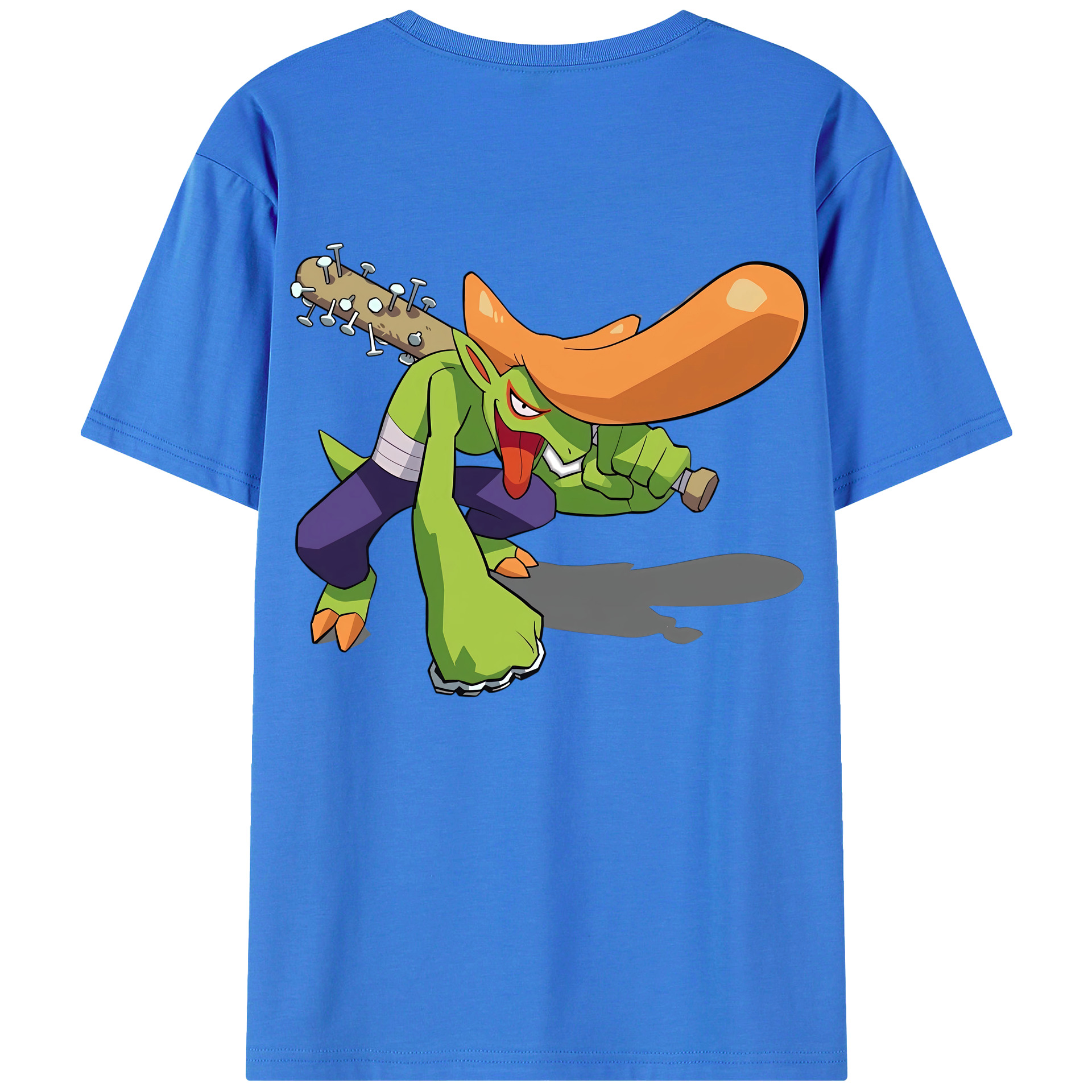 （画像用） 妖怪ウォッチ Yo-kai Watch 綿100％ メンズ半袖Tシャツ（バックプリント） 通気性