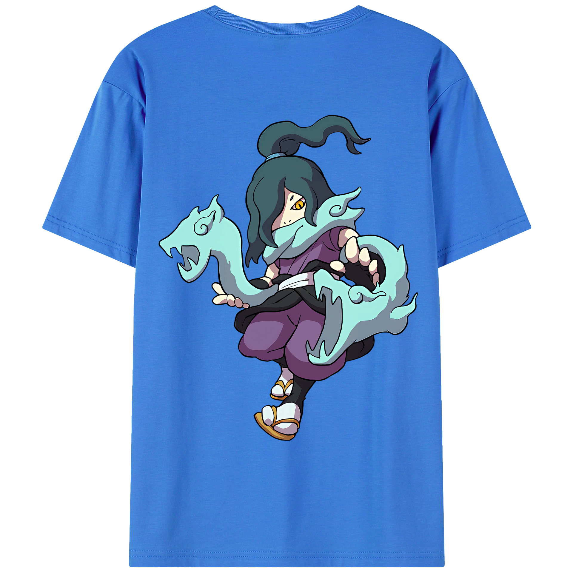（画像用） 妖怪ウォッチ Yo-kai Watch 綿100％ メンズ半袖Tシャツ（バックプリント） 通気性