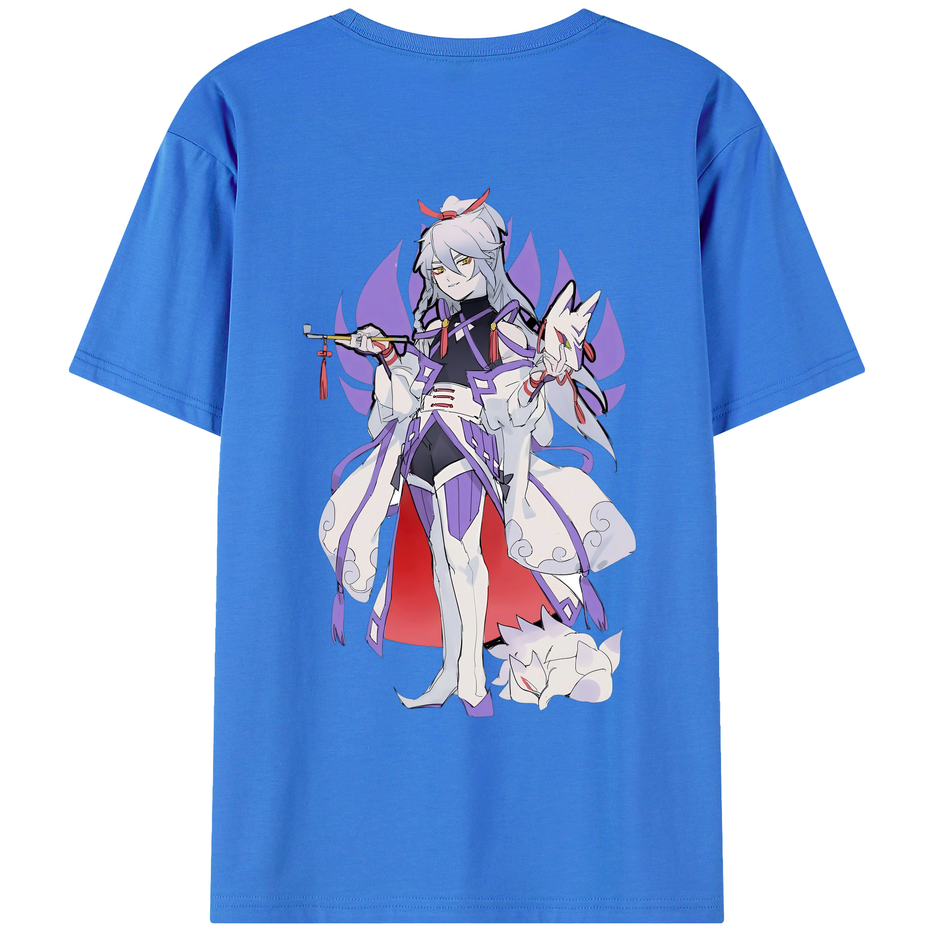 （画像用） 妖怪ウォッチ Yo-kai Watch 綿100％ メンズ半袖Tシャツ（バックプリント） 通気性