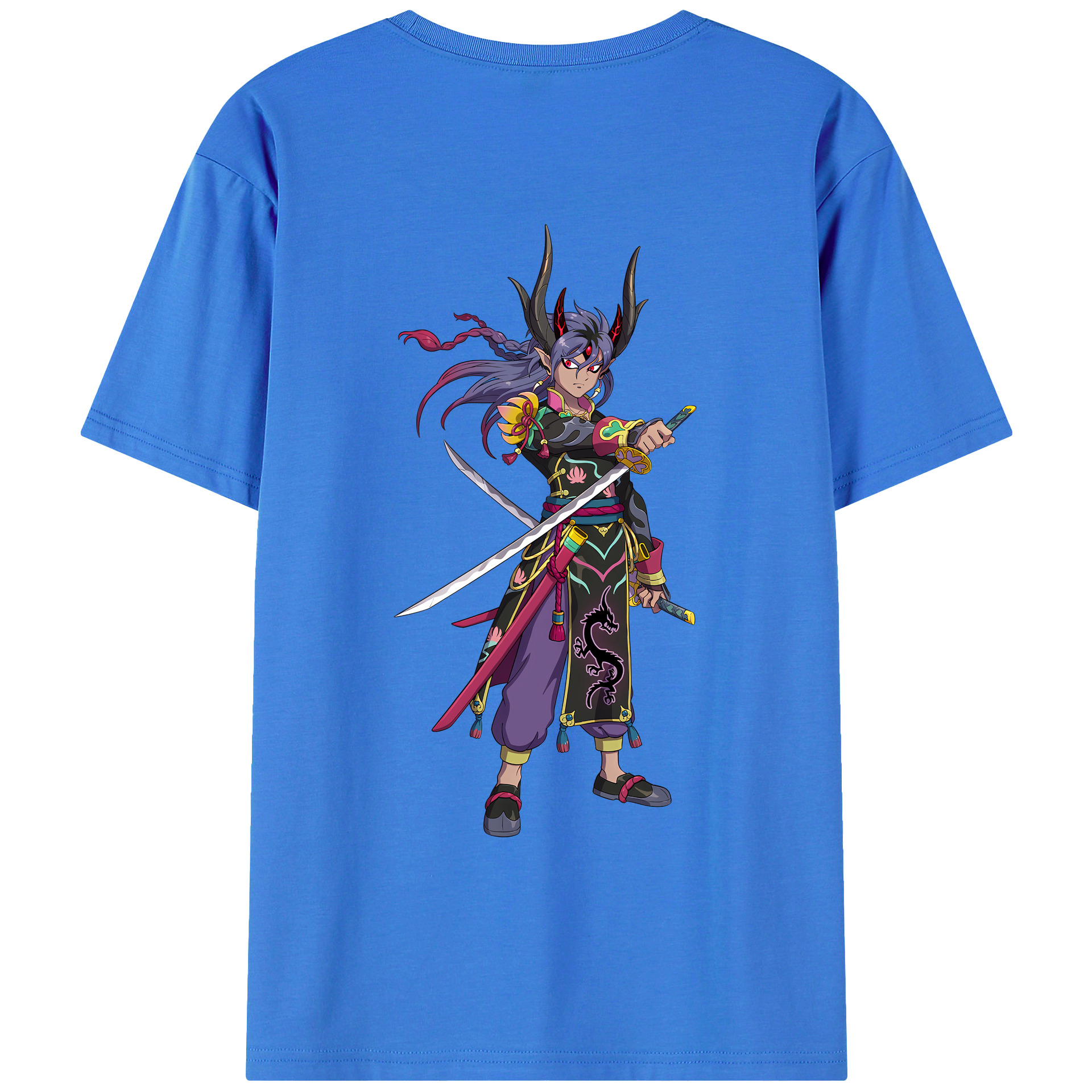 （画像用） 妖怪ウォッチ Yo-kai Watch 綿100％ メンズ半袖Tシャツ（バックプリント） 通気性
