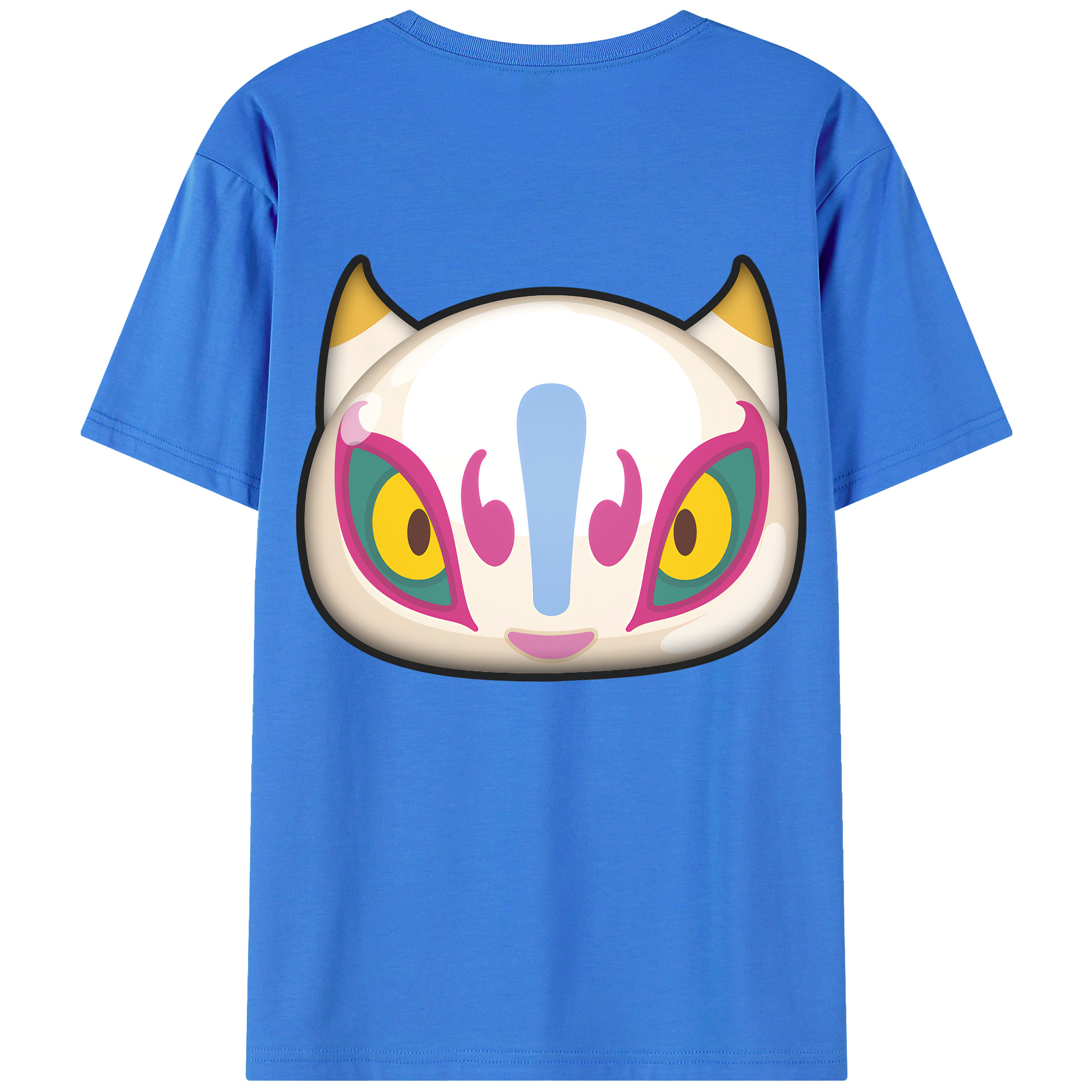 （画像用） 妖怪ウォッチ Yo-kai Watch 綿100％ メンズ半袖Tシャツ（バックプリント） 通気性