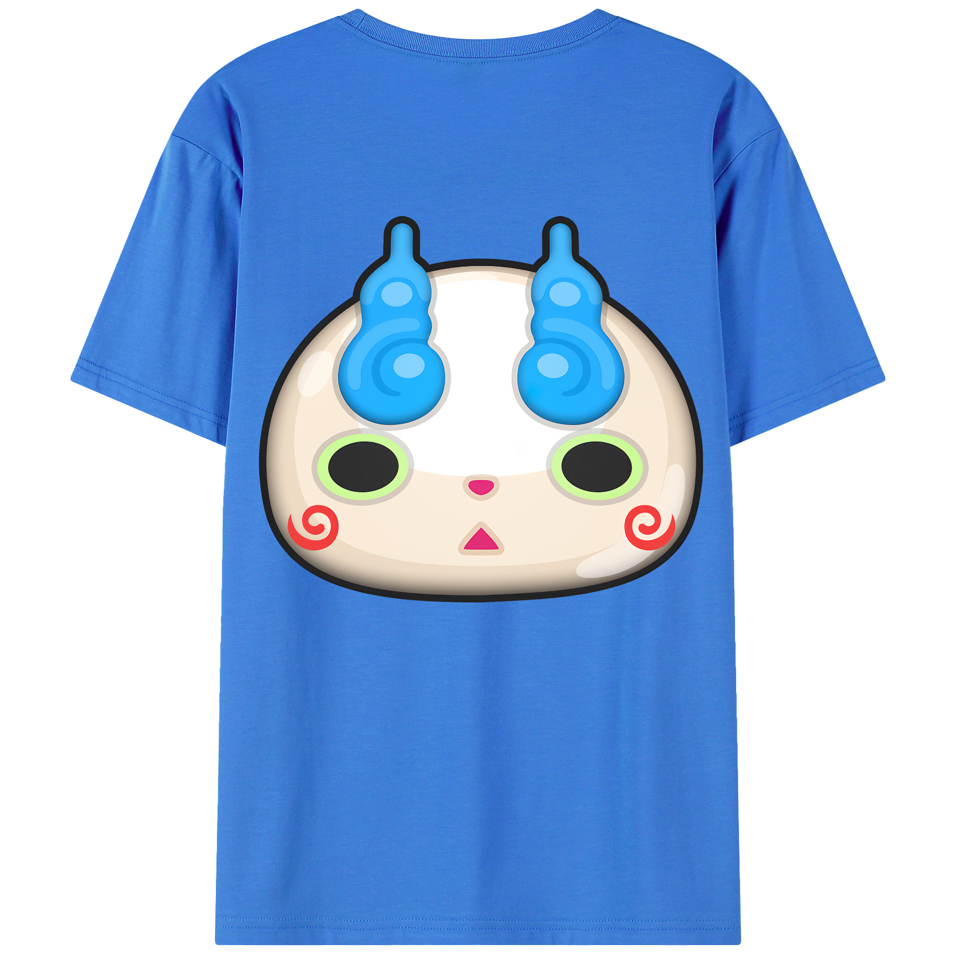 （画像用） 妖怪ウォッチ Yo-kai Watch 綿100％ メンズ半袖Tシャツ（バックプリント） 通気性