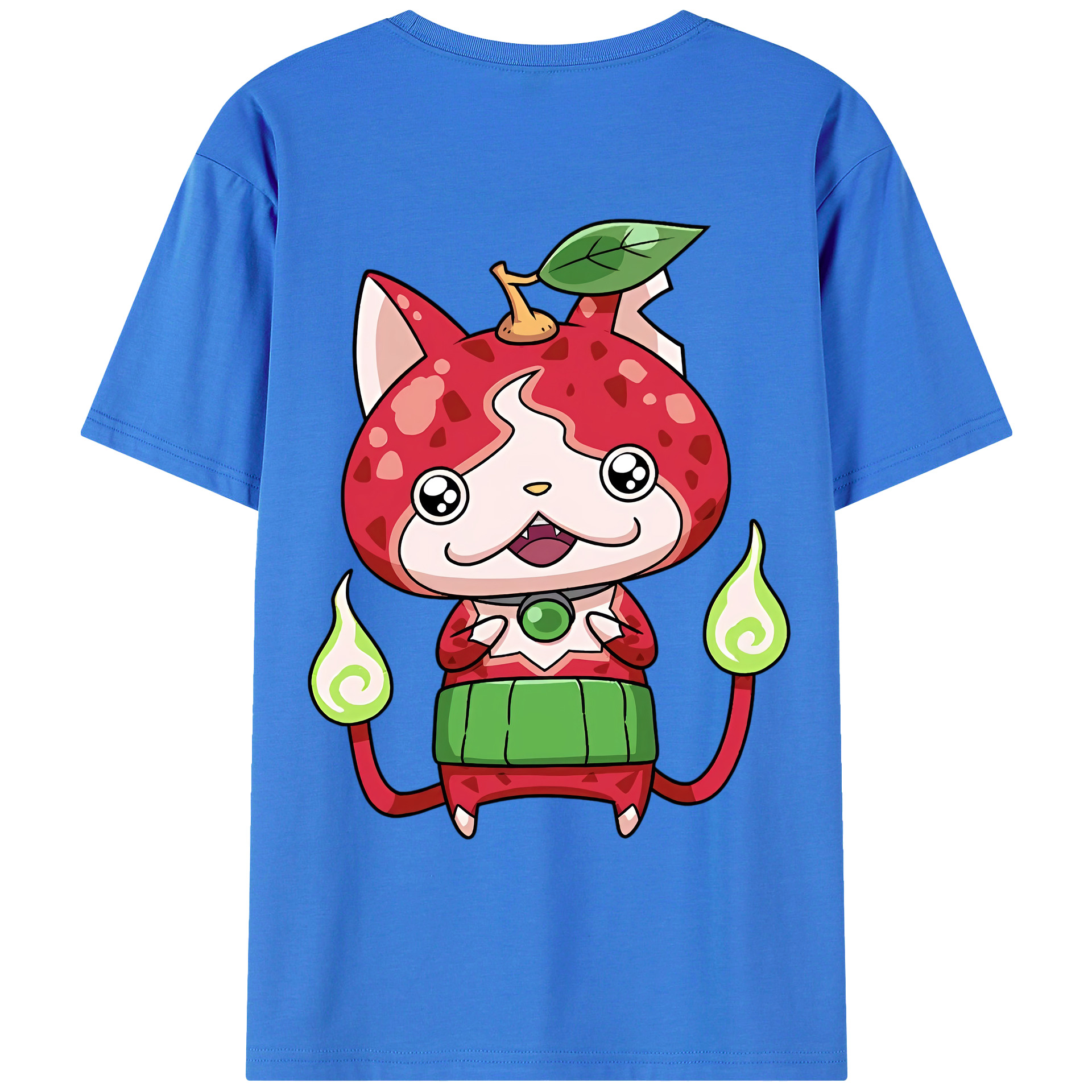 （画像用） 妖怪ウォッチ Yo-kai Watch 綿100％ メンズ半袖Tシャツ（バックプリント） 通気性