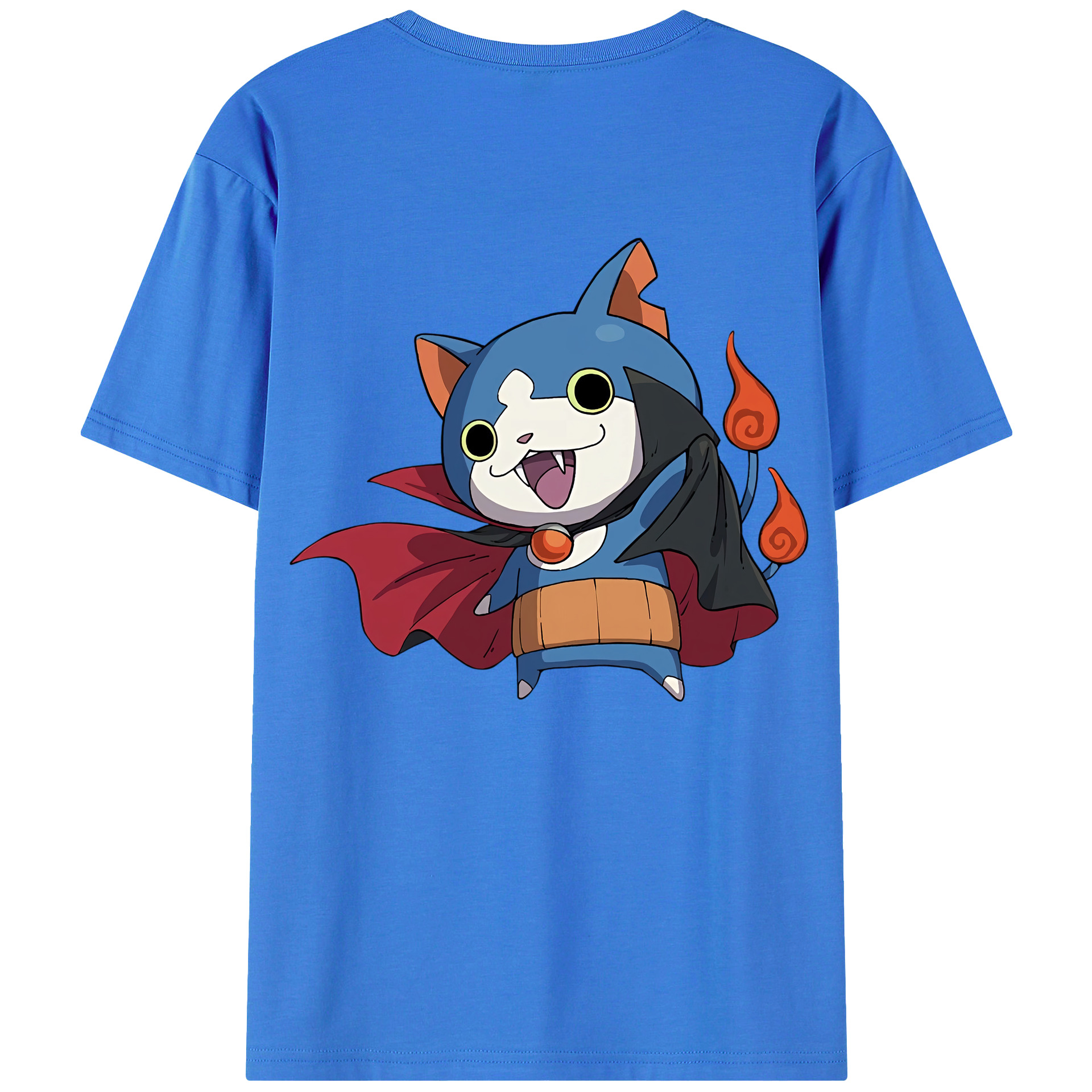 （画像用） 妖怪ウォッチ Yo-kai Watch 綿100％ メンズ半袖Tシャツ（バックプリント） 通気性