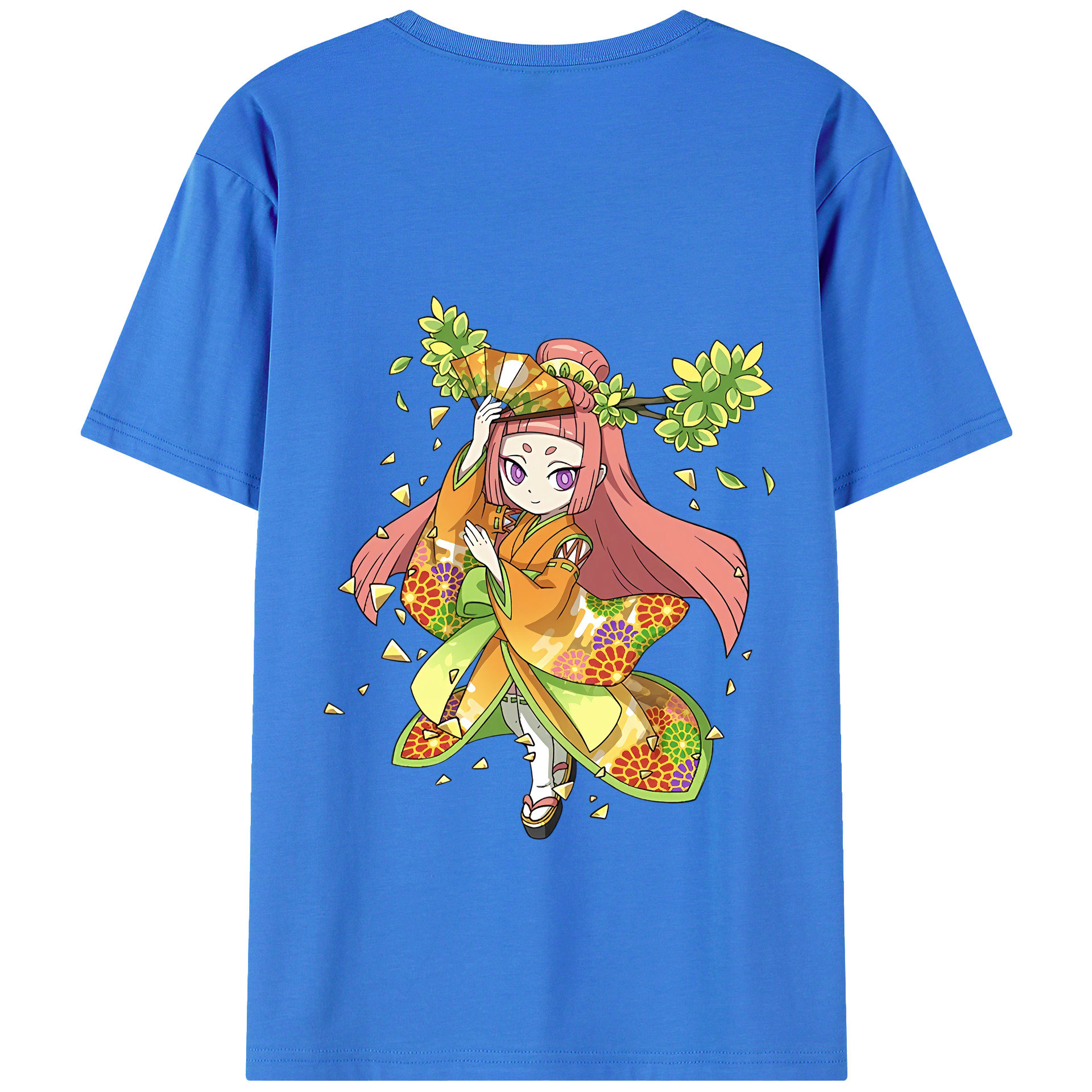（画像用） 妖怪ウォッチ Yo-kai Watch 綿100％ メンズ半袖Tシャツ（バックプリント） 通気性