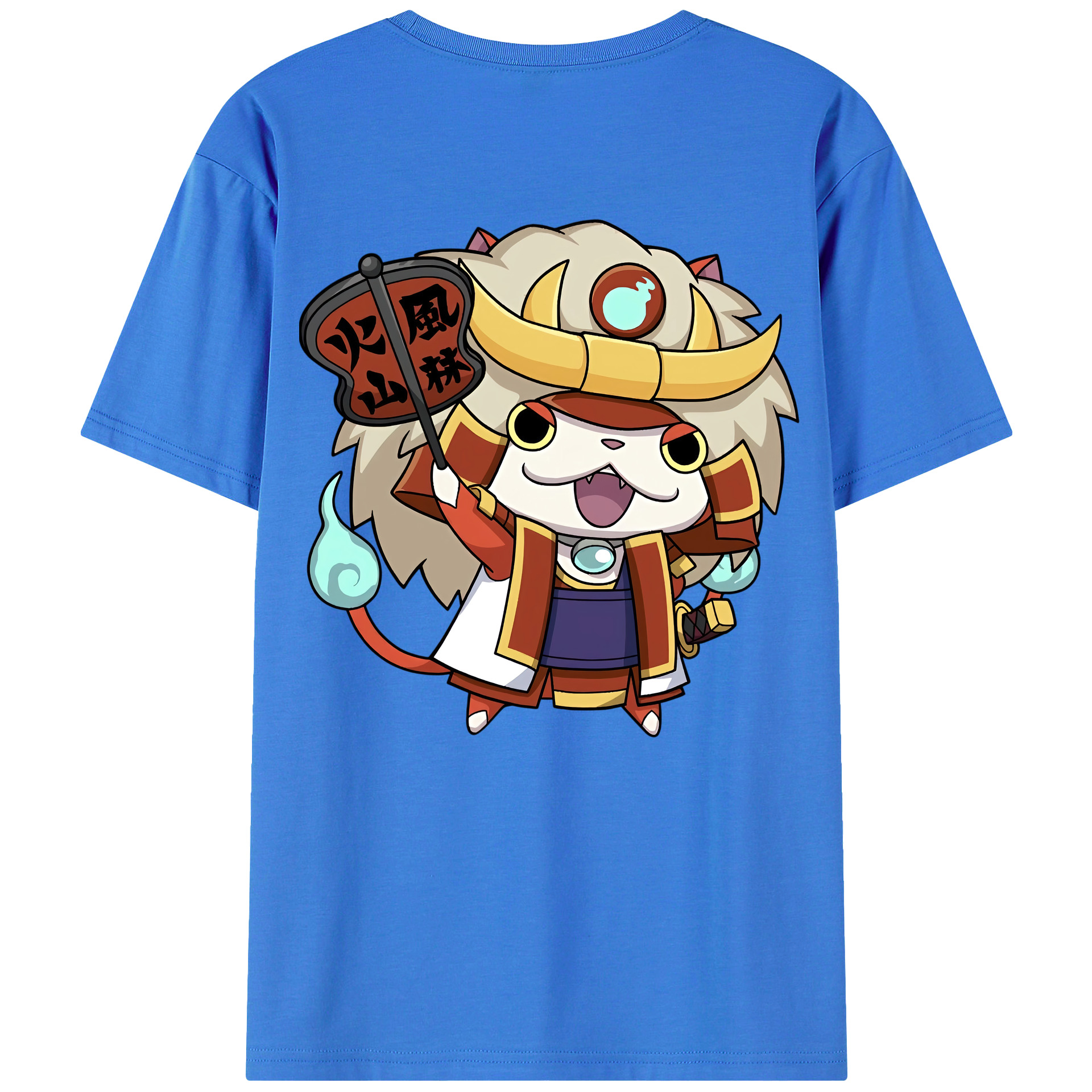 （画像用） 妖怪ウォッチ Yo-kai Watch 綿100％ メンズ半袖Tシャツ（バックプリント） 通気性