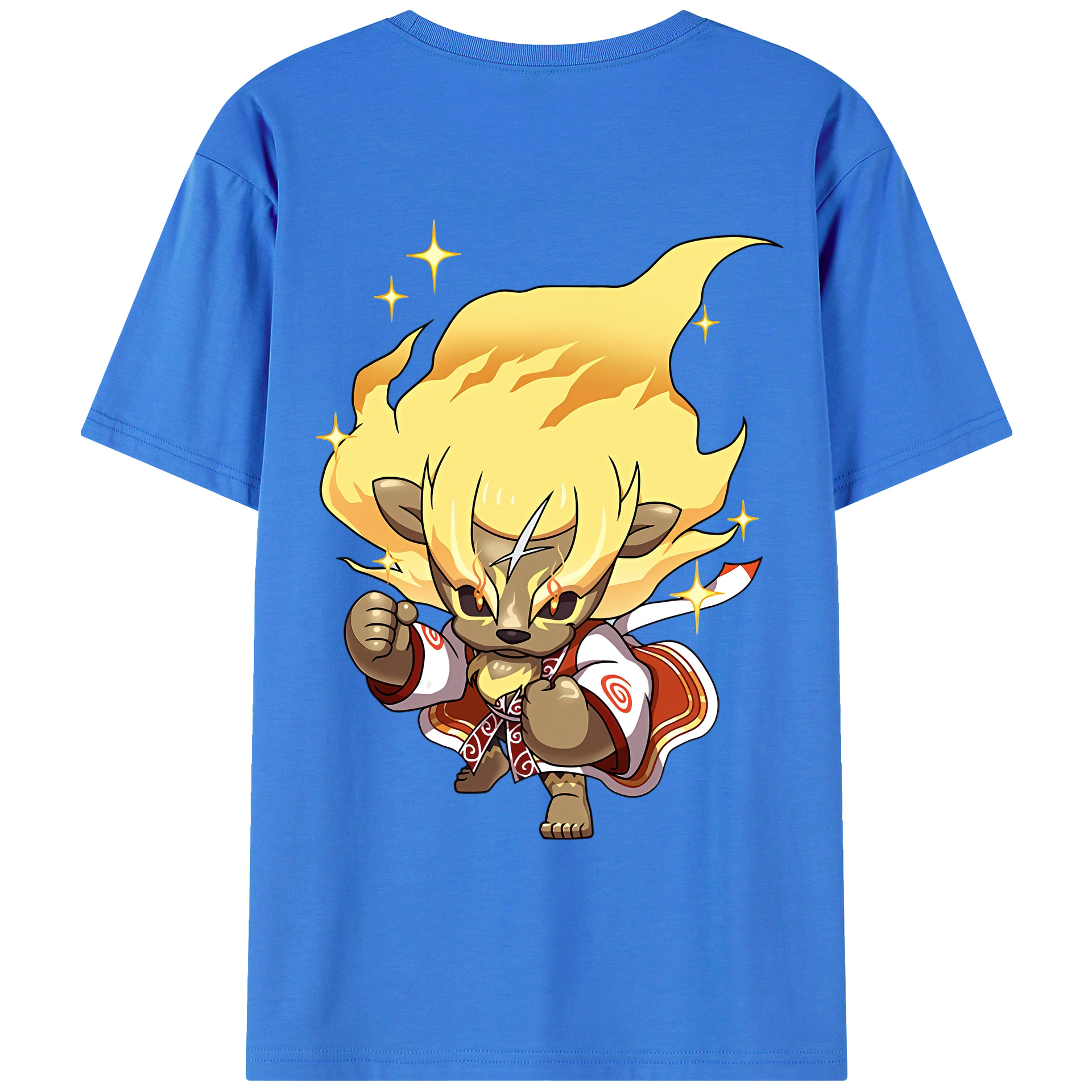 （画像用） 妖怪ウォッチ Yo-kai Watch 綿100％ メンズ半袖Tシャツ（バックプリント） 通気性