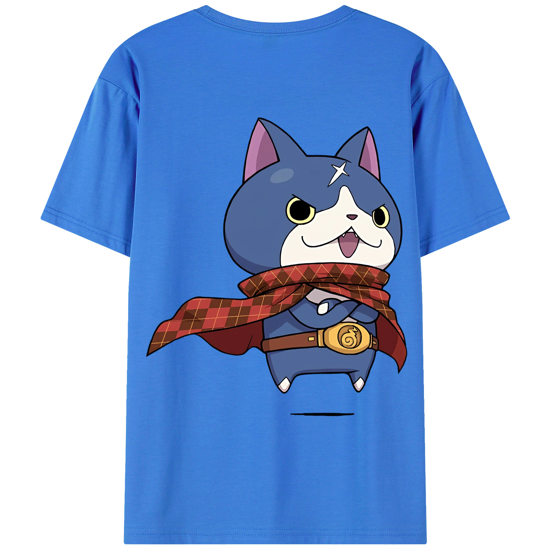 （画像用） 妖怪ウォッチ Yo-kai Watch 綿100％ メンズ半袖Tシャツ（バックプリント） 通気性