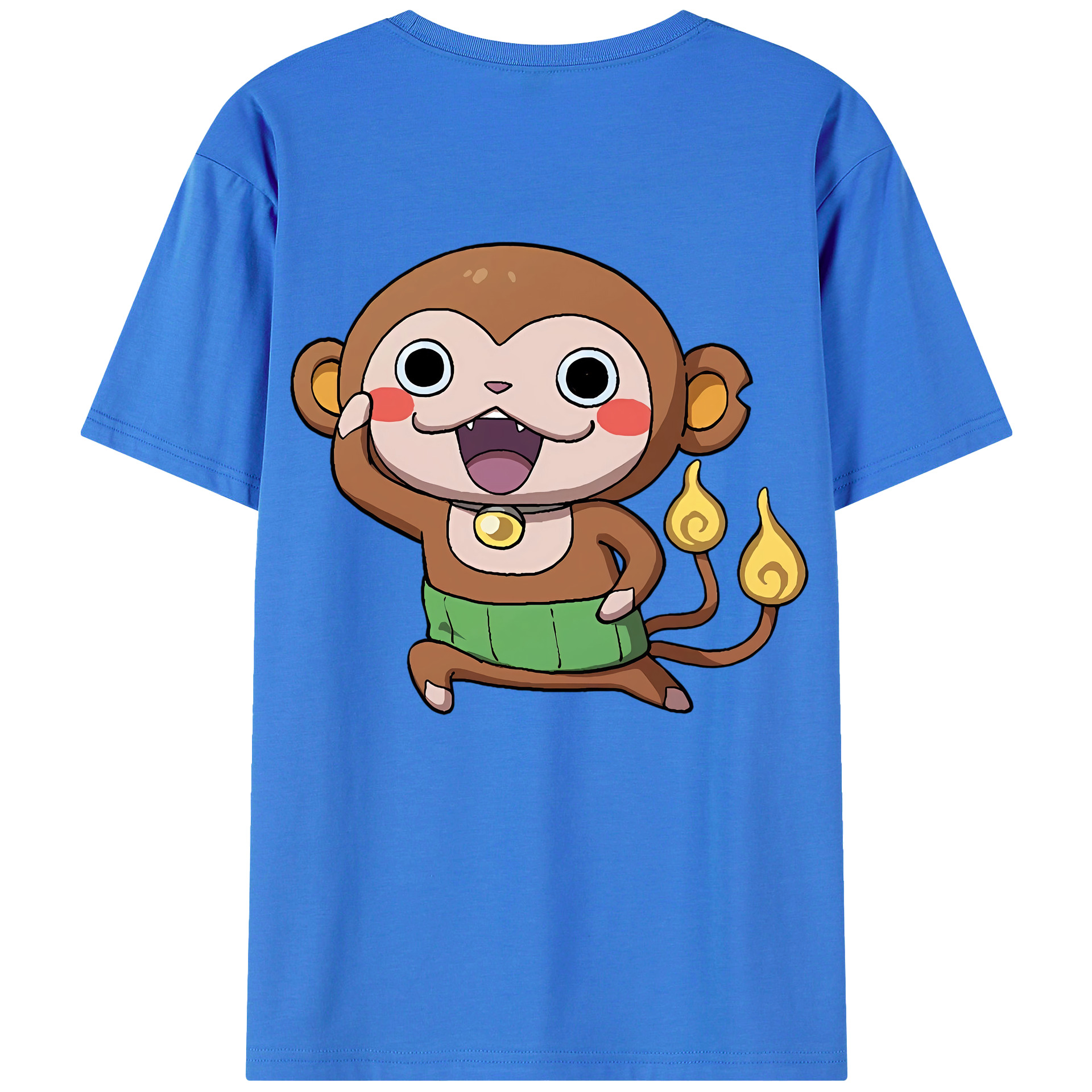 （画像用） 妖怪ウォッチ Yo-kai Watch 綿100％ メンズ半袖Tシャツ（バックプリント） 通気性