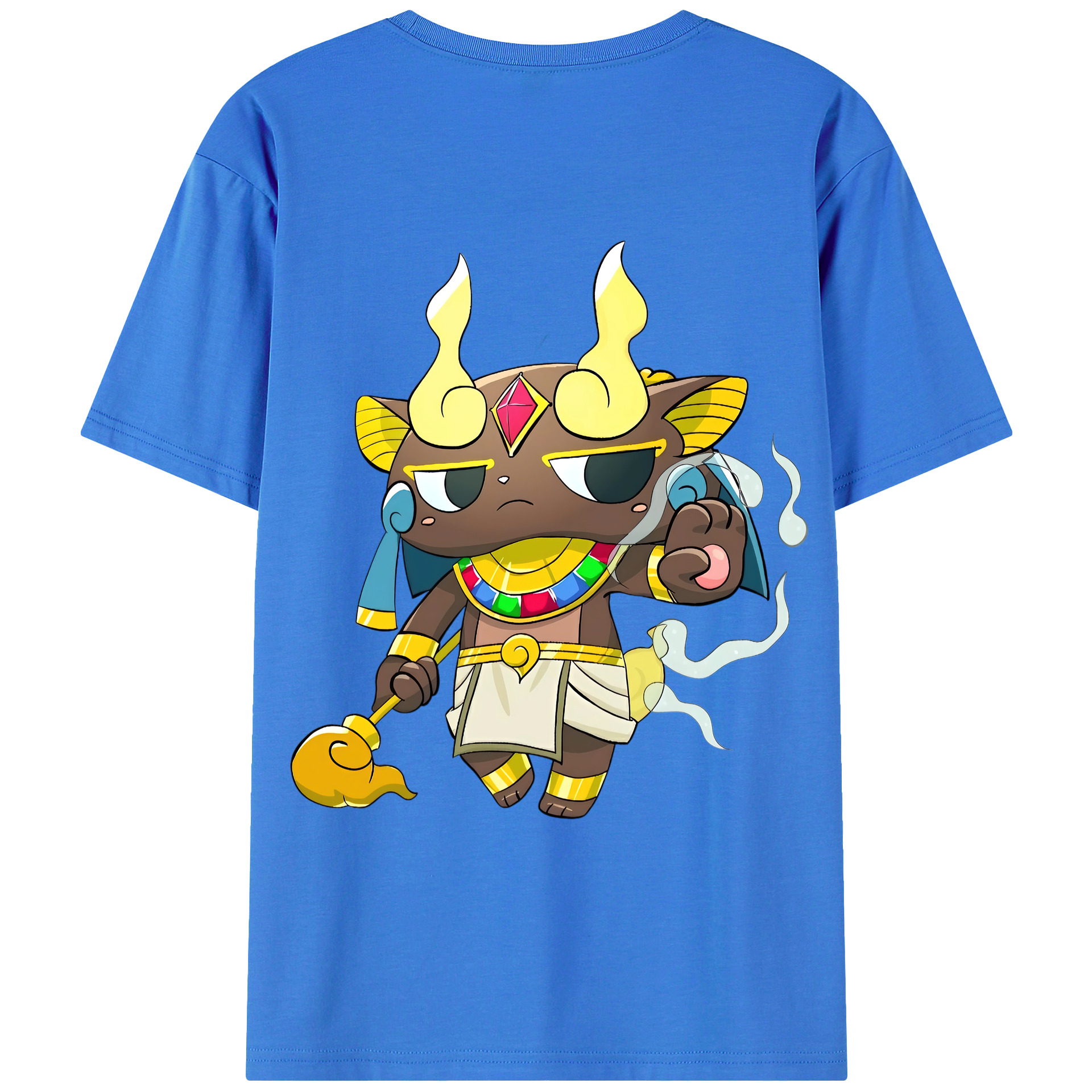 （画像用） 妖怪ウォッチ Yo-kai Watch 綿100％ メンズ半袖Tシャツ（バックプリント） 通気性