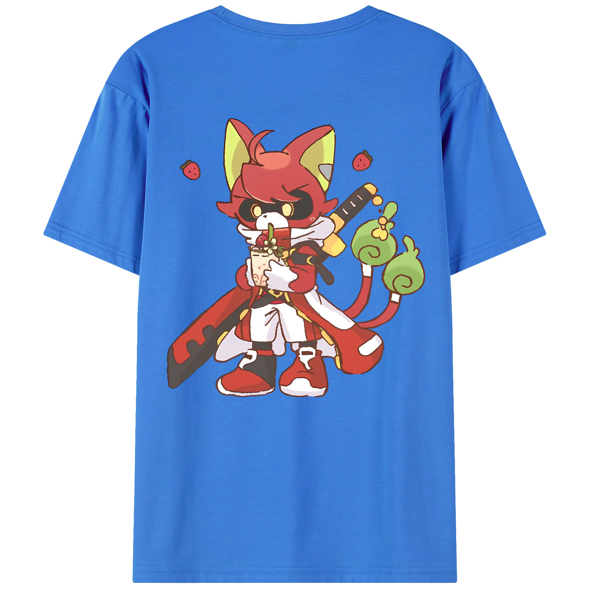 （画像用） 妖怪ウォッチ Yo-kai Watch 綿100％ メンズ半袖Tシャツ（バックプリント） 通気性